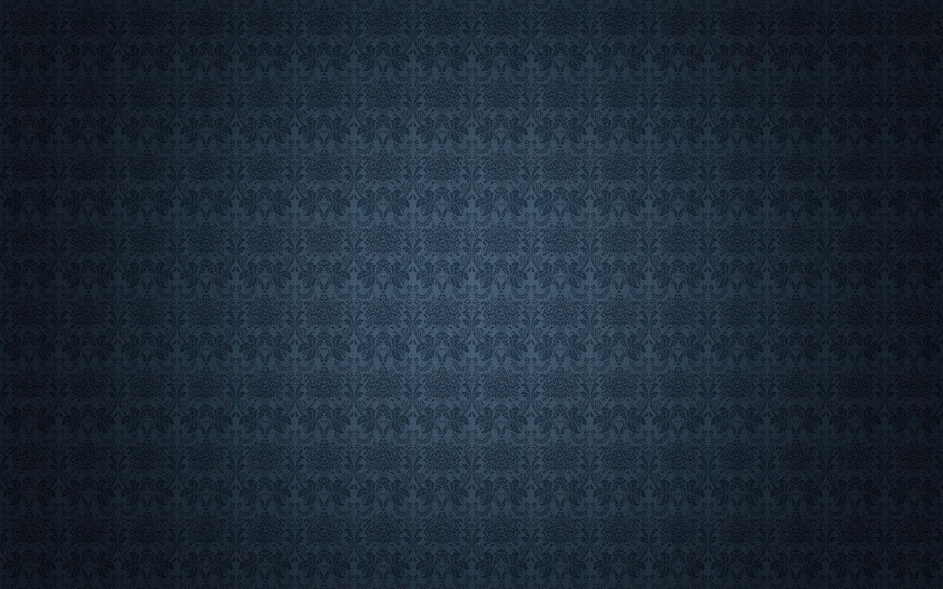 1920x1200 Download wallpaper blue floral pattern, blue vintage background
