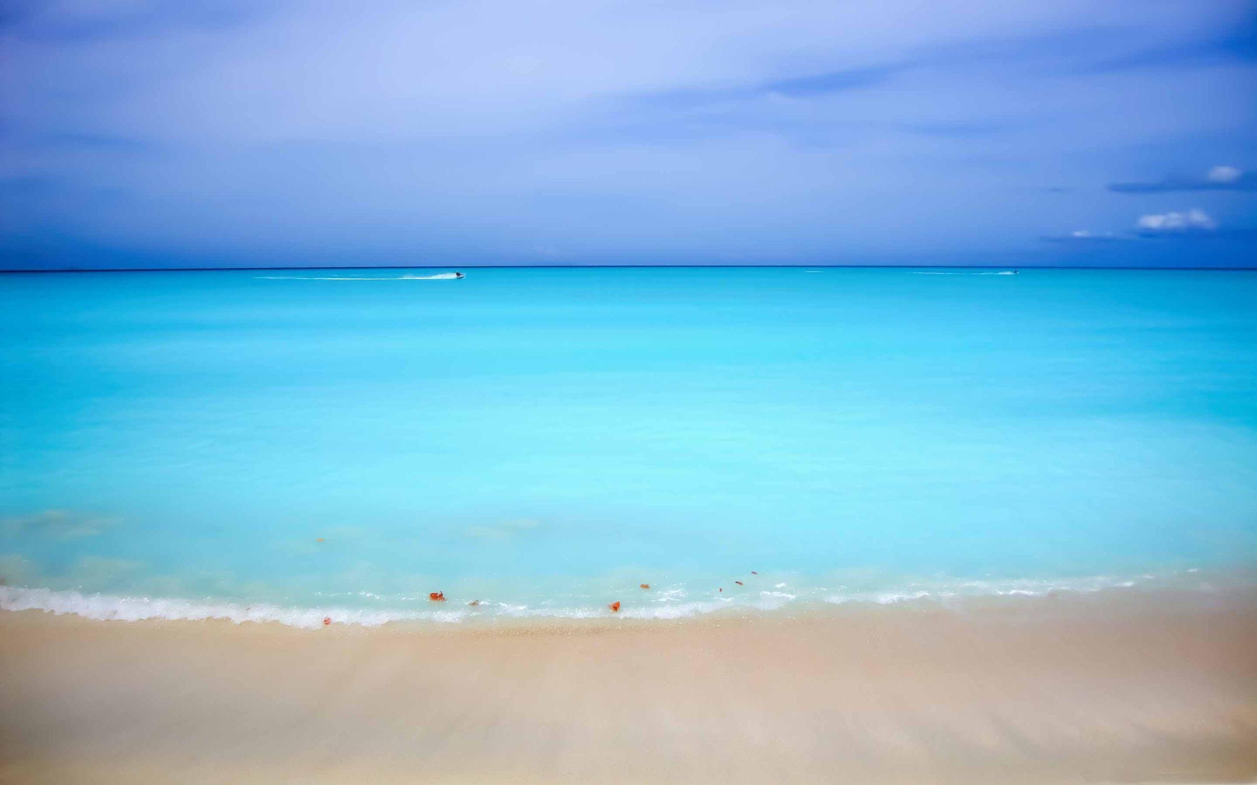 2560x1600 Caribbean Beach MacBook Air Wallpaper Download