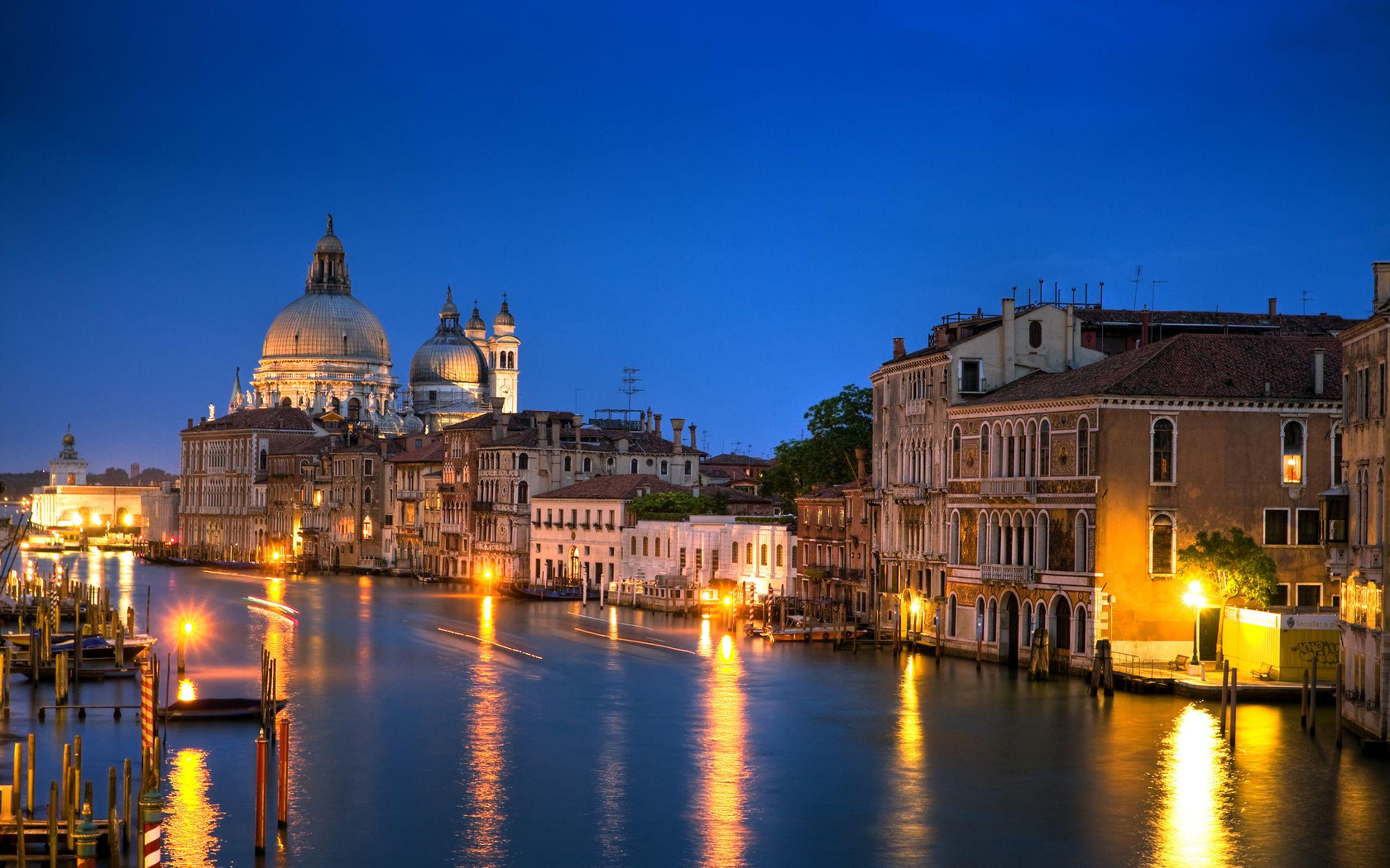 2560x1600 Venice Italy The Grand Canal Architecture 3840x1080 HD Wallpaper
