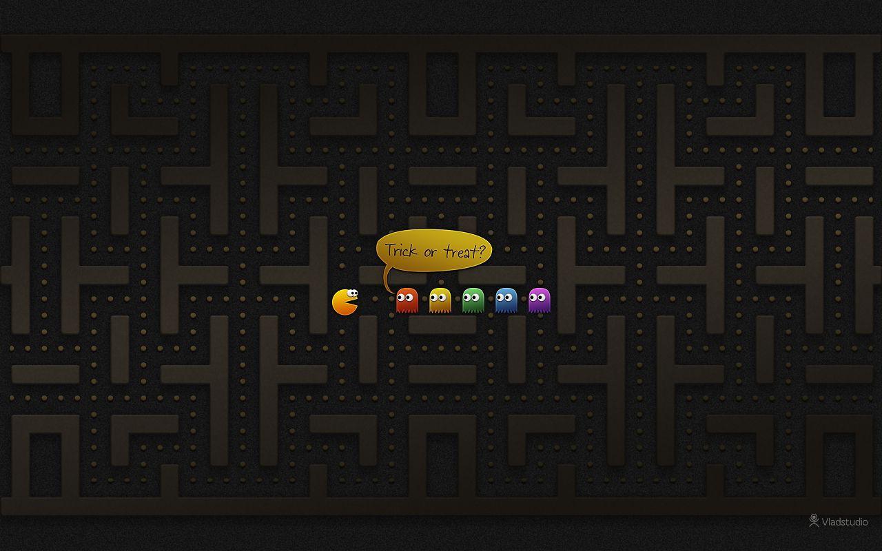 1280x800 Halloween: Trick Or Treat? (Pac Man Edition) · Vladstudio · Free