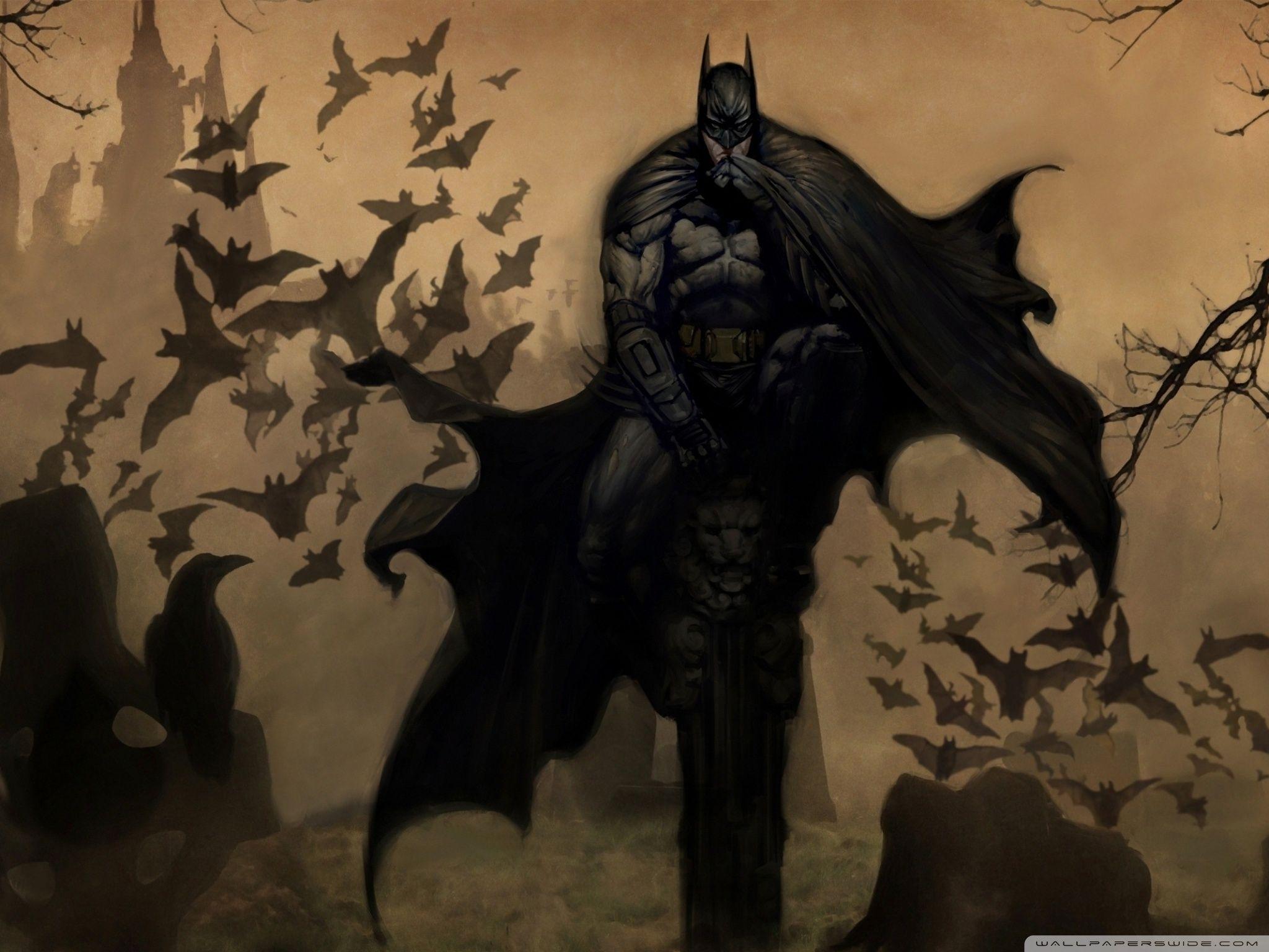 2048x1536 Batman Drawing Ultra HD Desktop Background Wallpaper for 4K UHD TV : Tablet
