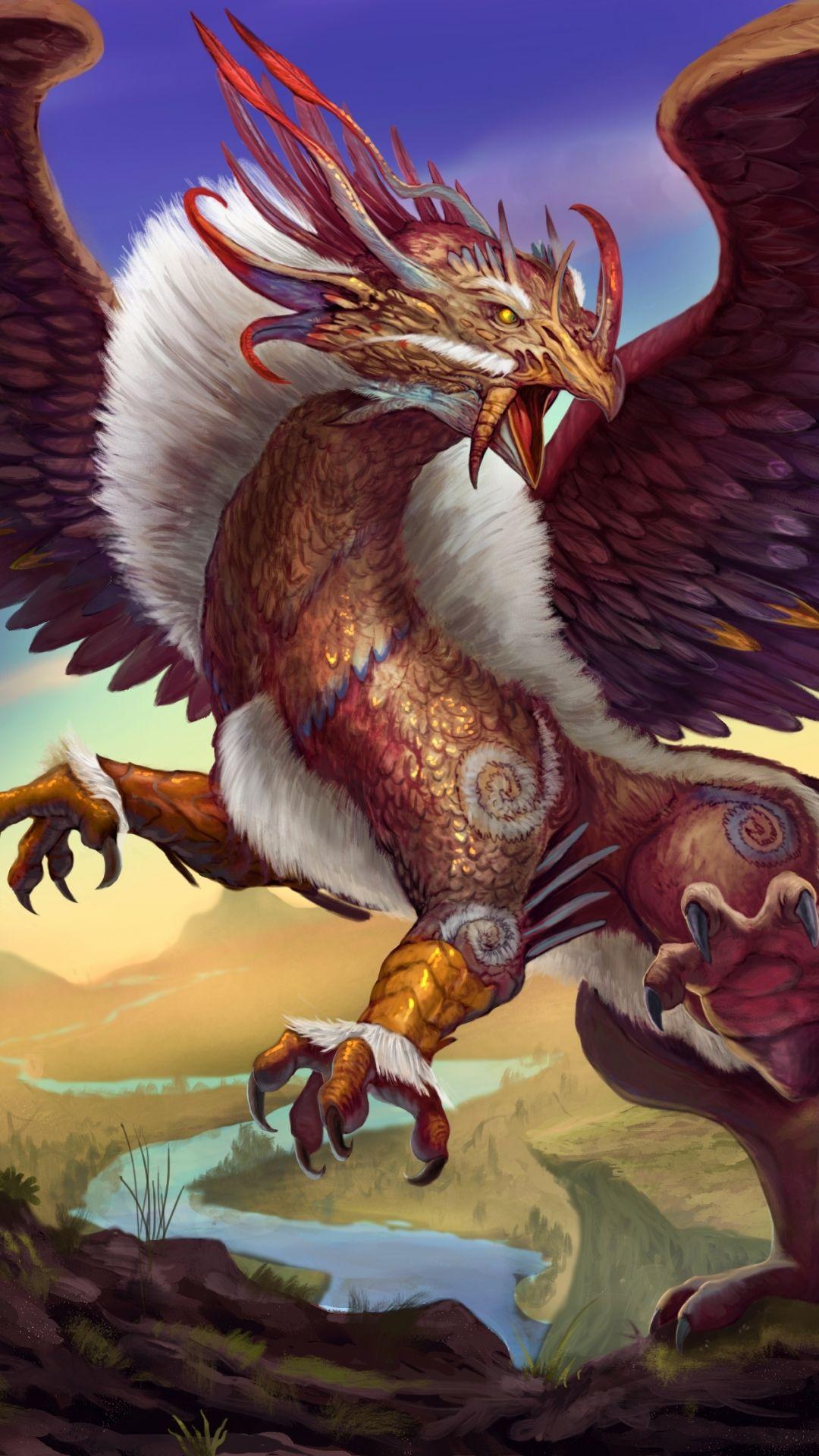 1080x1920 Fantasy Griffin (1080x1920) Wallpaper