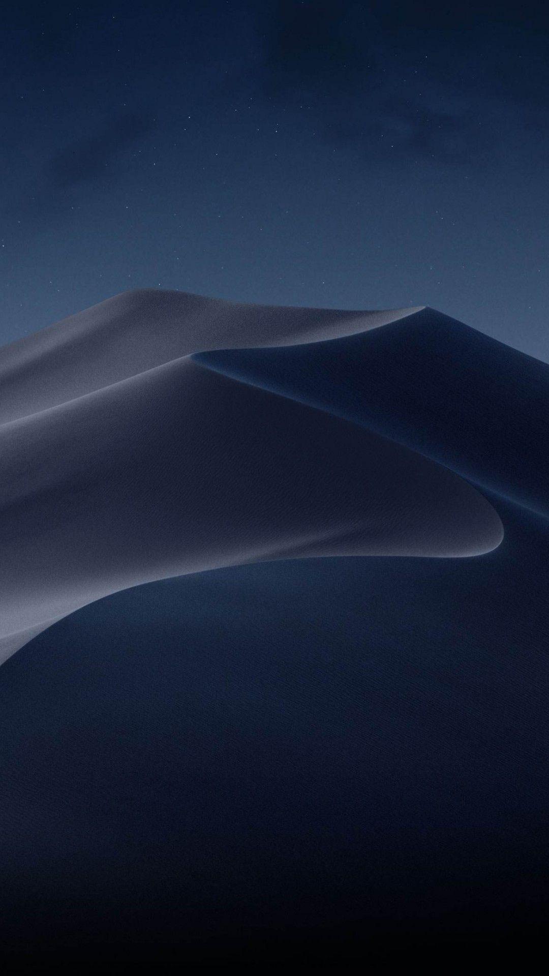 1080x1920 Wallpaper macOS Mojave, Night, Dunes, WWDC 4K, OS