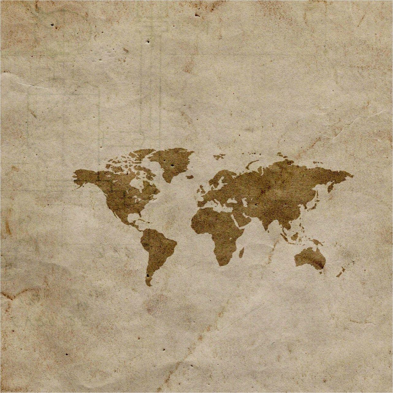 1282x1282 Vintage World Map