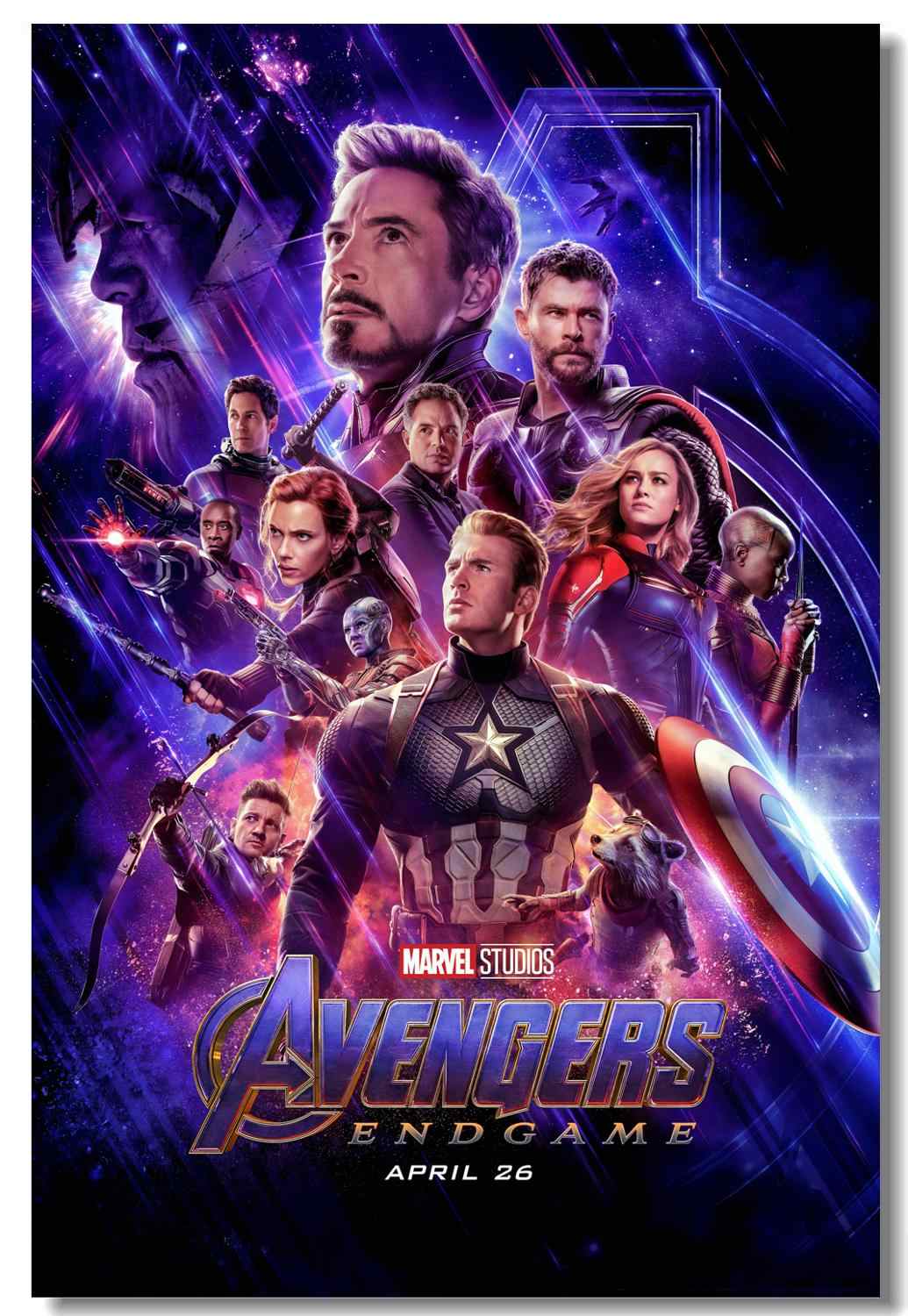 1035x1500 Custom Canvas Wall Decoration Marvel Avengers 4 End Game Poster Iron Man Thor Wall Sticker Hulk Captain America Wallpaper #. bedroom decor. model wallpaperwall mural