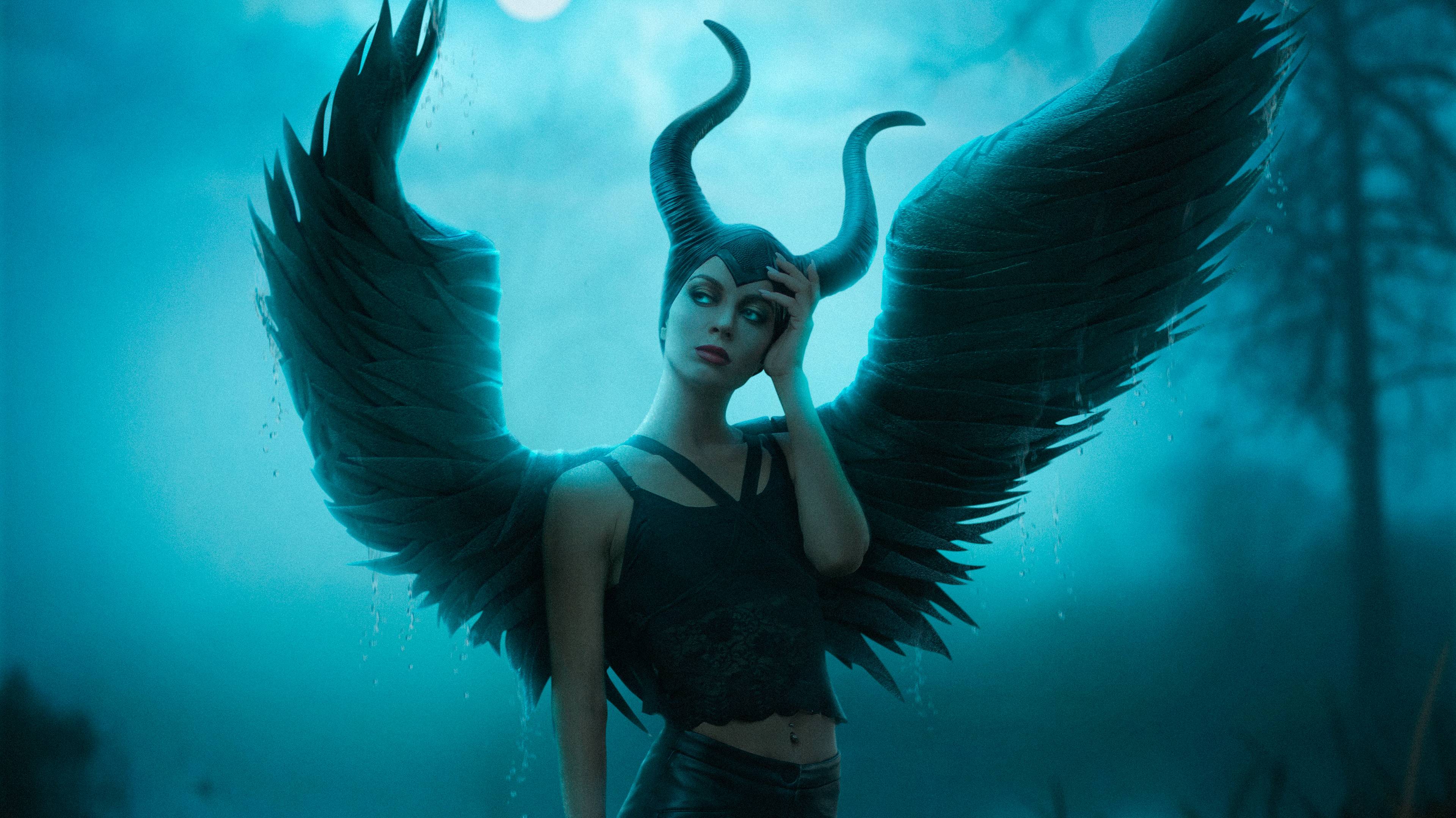 3840x2160 Maleficent Cosplay 4k