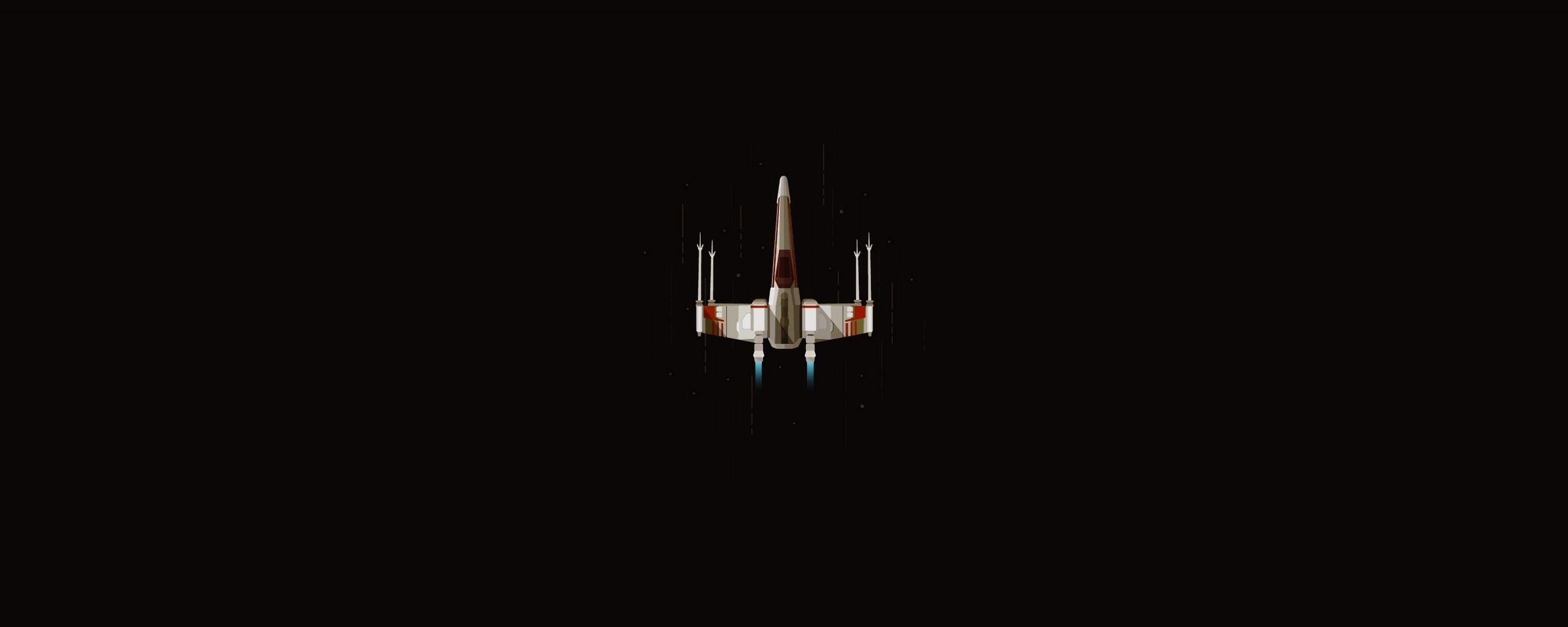 2560x1024 Download X Wings, Minimal, Star Wars Wallpaper, 2560x Dual Wide, Wide 21: Widescreen