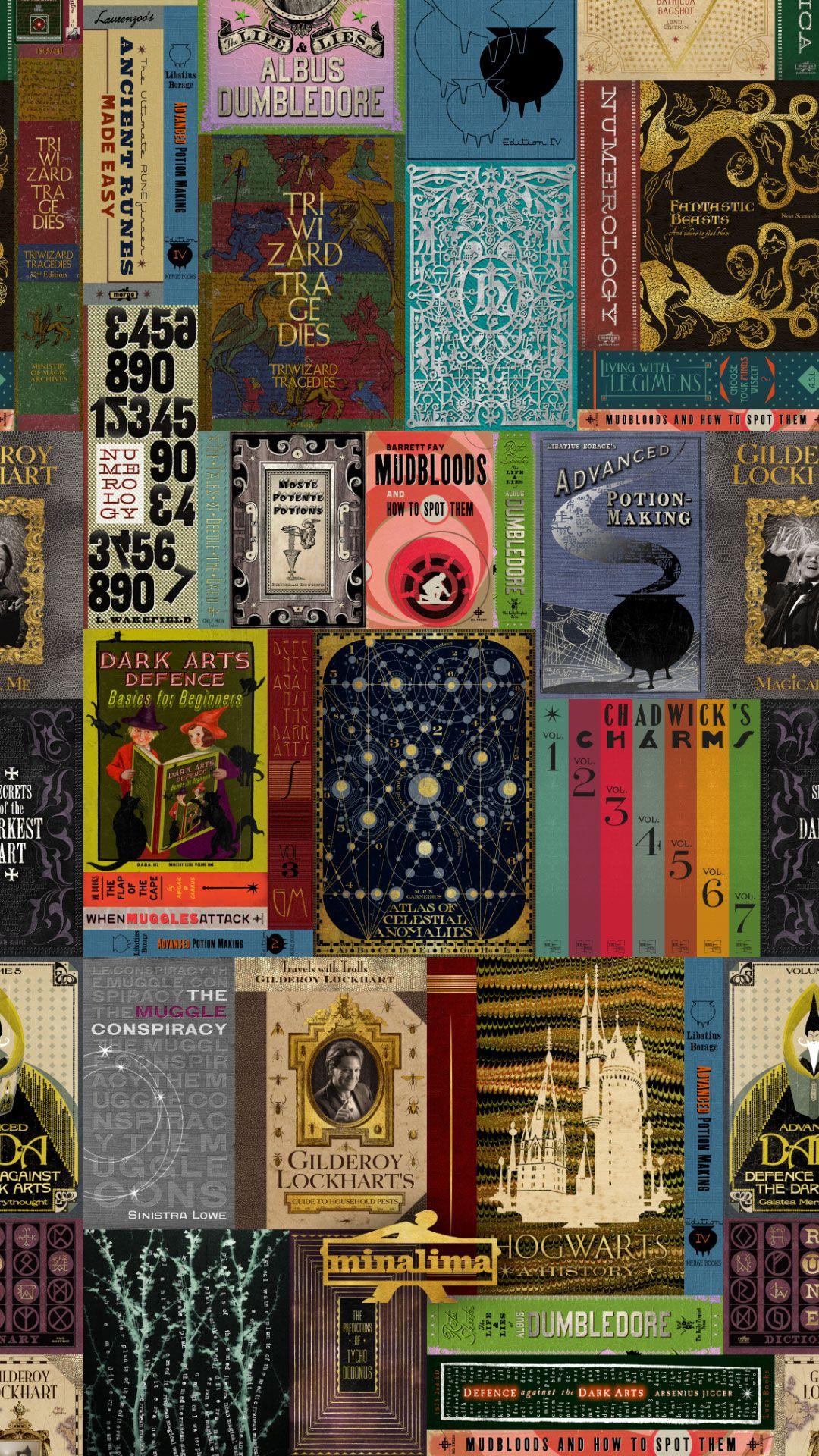 1080x1920 Downloadable Hogwarts Library Phone Wallpaper