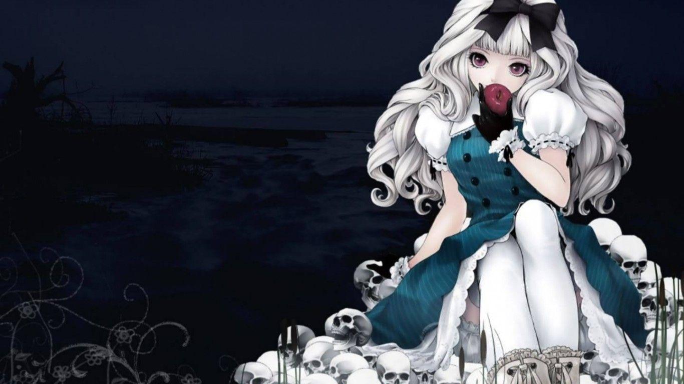 1366x768 Goth Anime Wallpaper