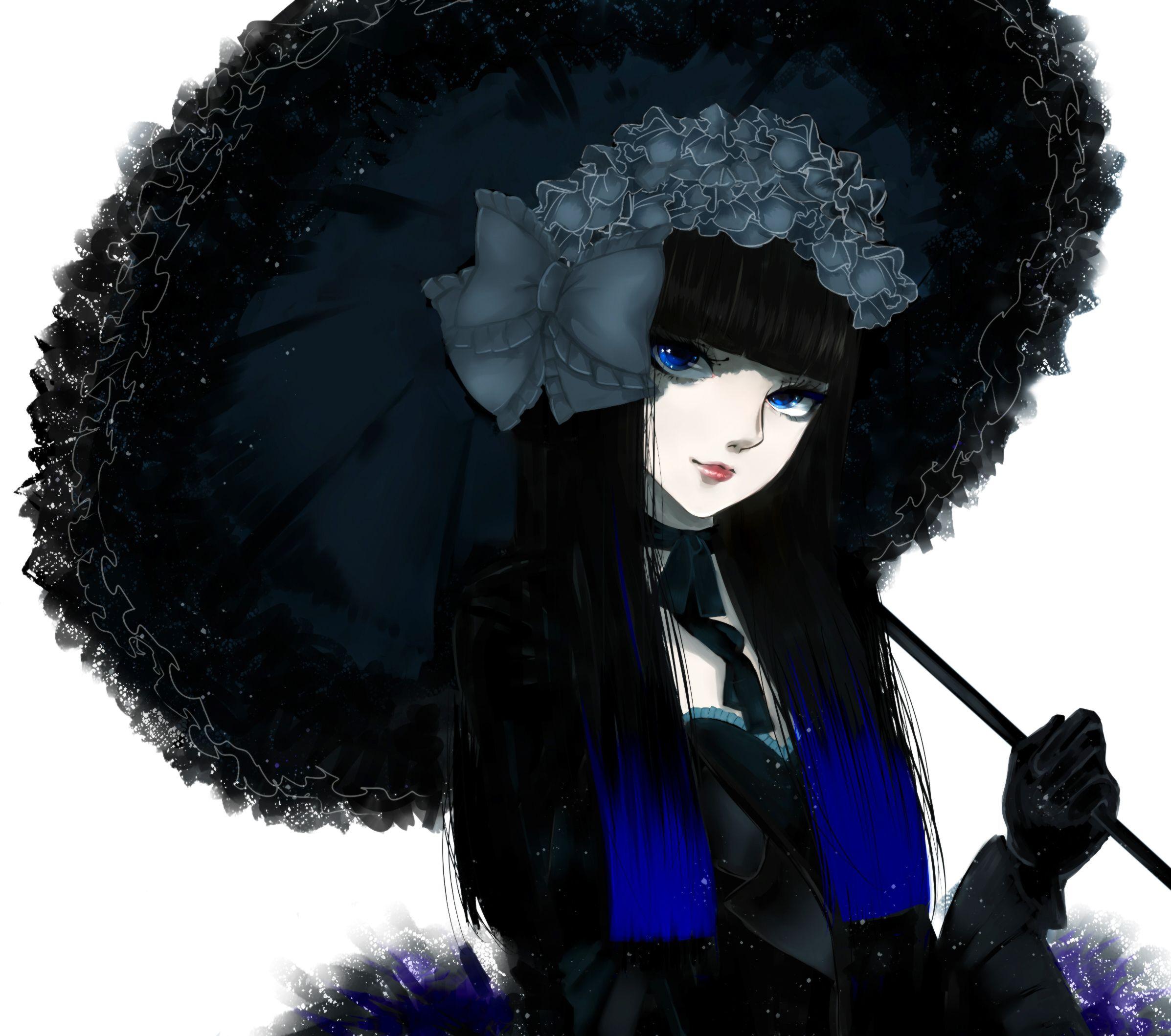 2394x2119 Gothic Anime Girl Wallpaper 21905