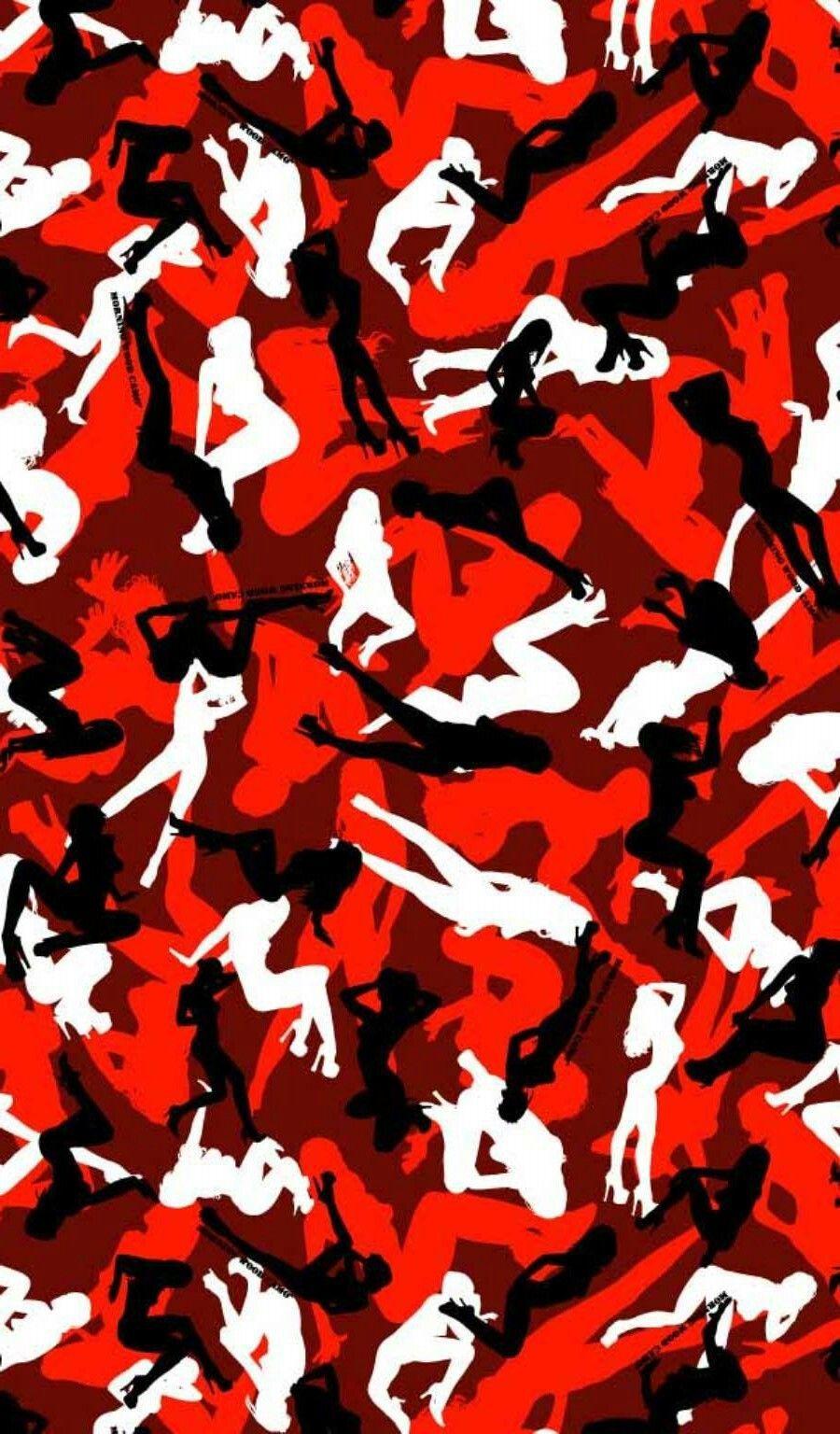 900x1536 camo. Camo wallpaper, Red and black