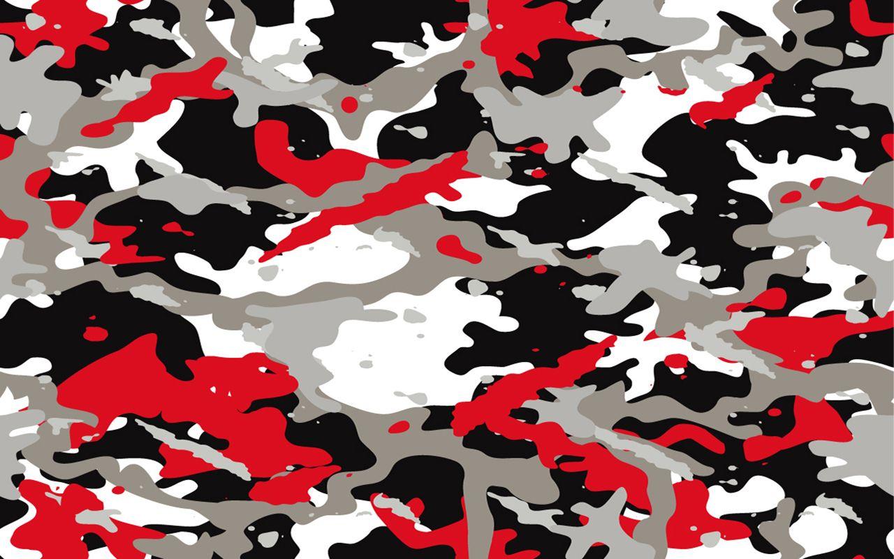 1280x800 Red Camo Wallpaper