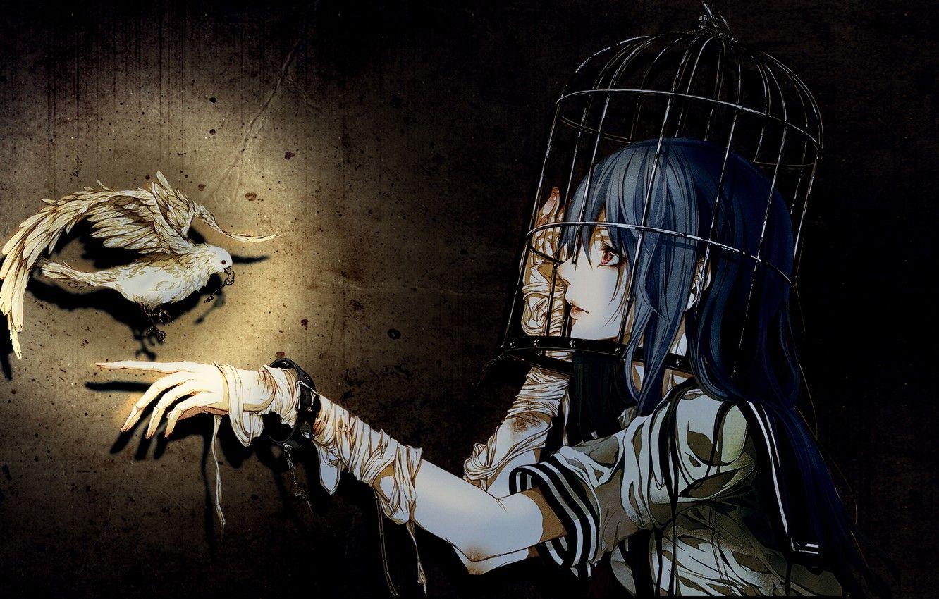 1332x850 Wallpaper girls, on the desktop, Gothic elements, Wallpaper anime