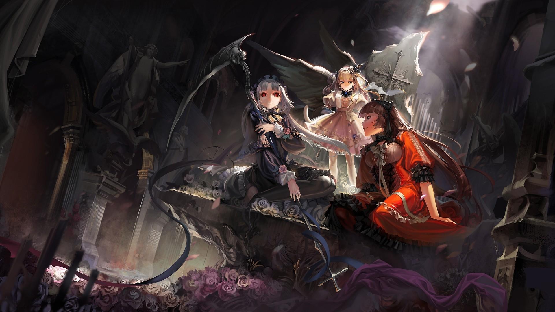 1920x1080 Gothic Anime Girls Wallpaper. Free Computer Desktop Wallpaper