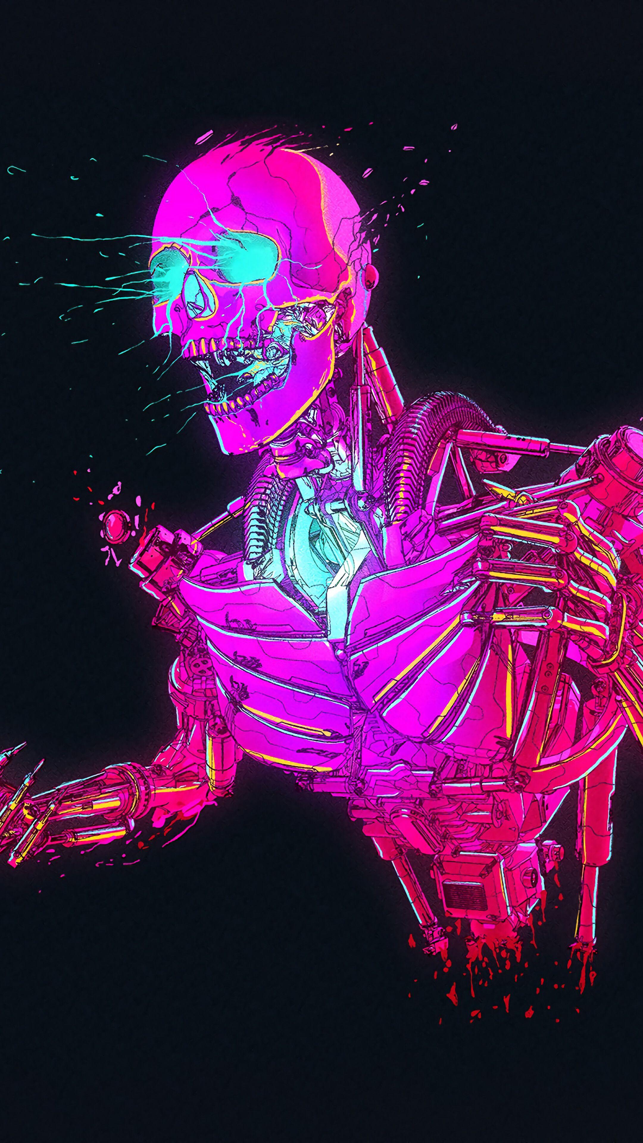 2160x3840 Robot, Skeleton, Sci Fi, Digital Art, 4K IPhone 6s, 6