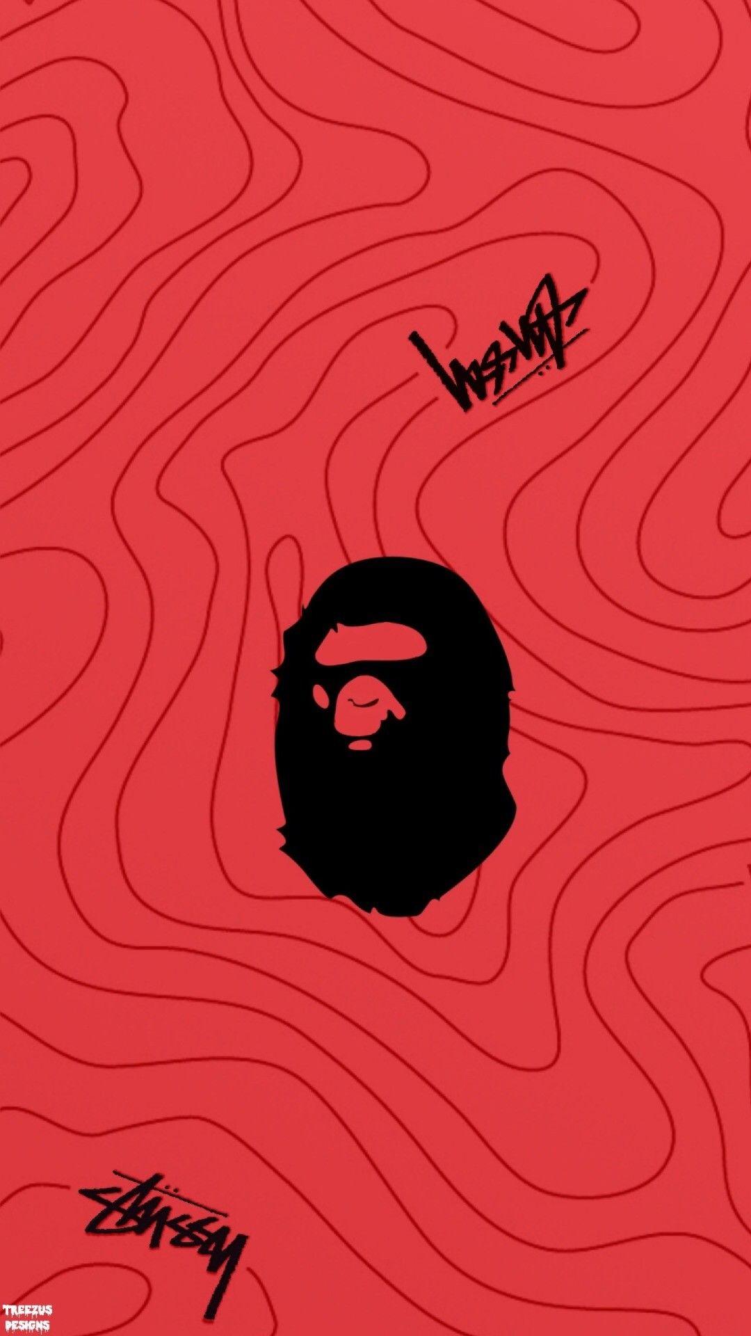 1080x1920 Red Camo Wallpaper