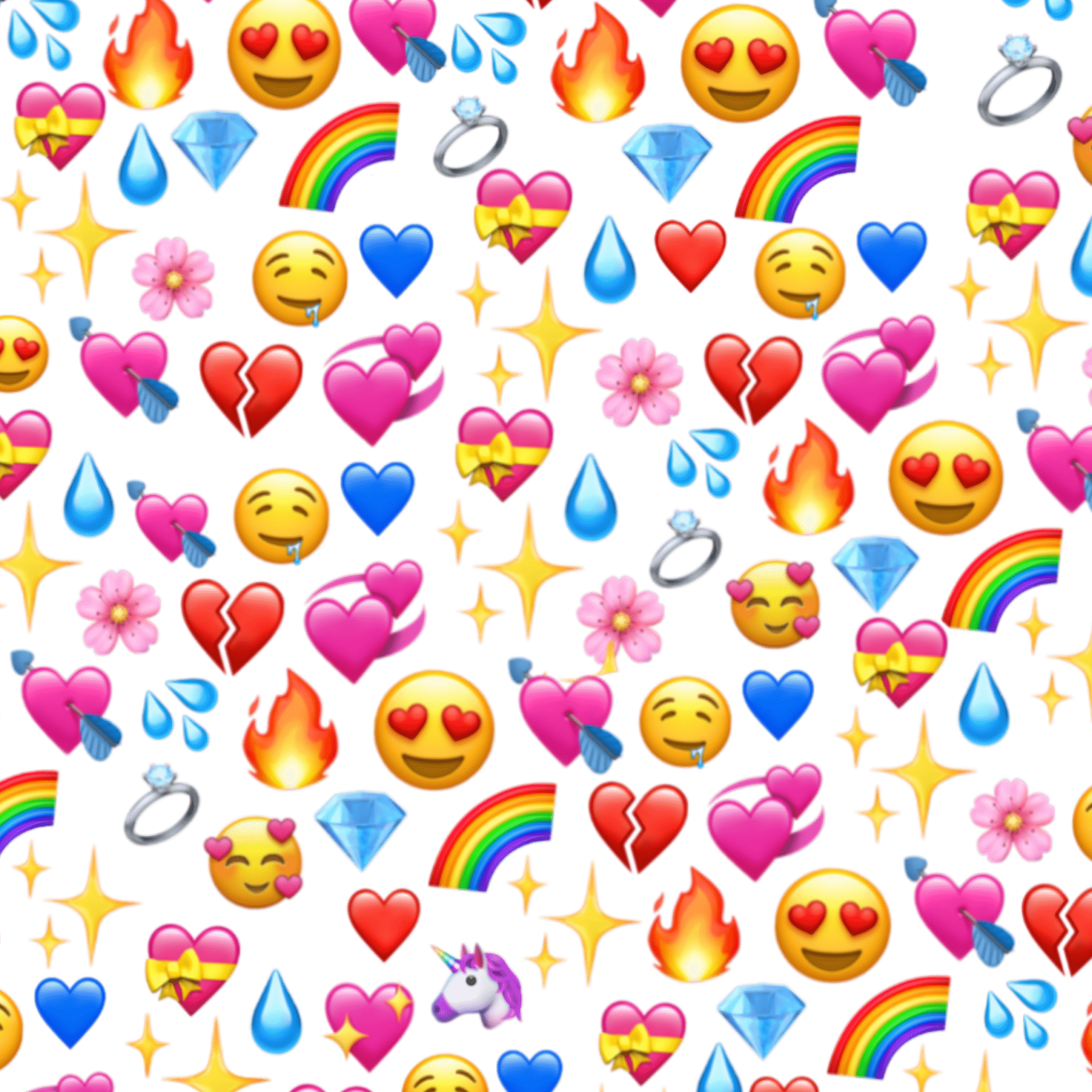 2289x2289 Rainbow Wallpaper Emoji