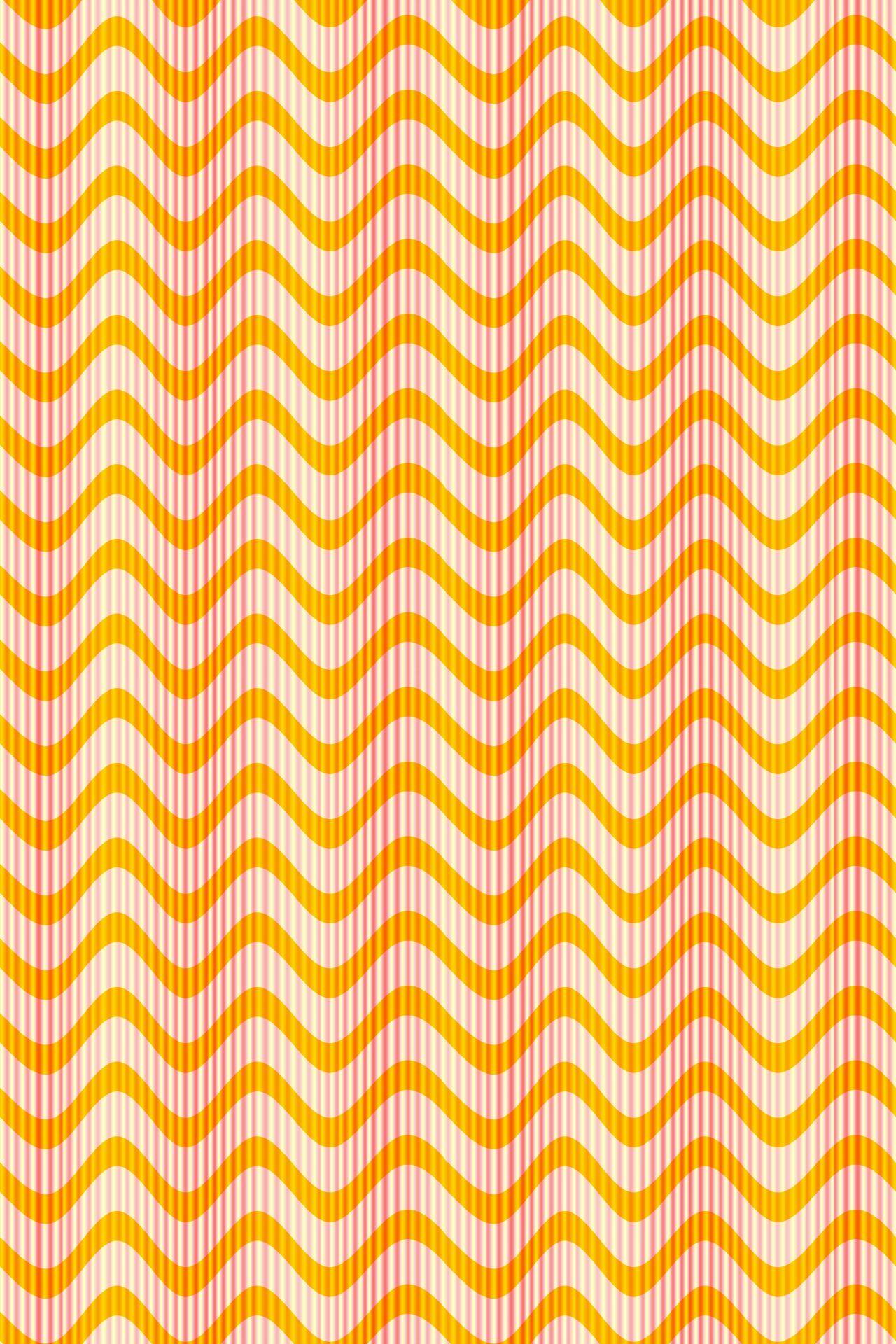 1280x1920 Orange Wavy Lines