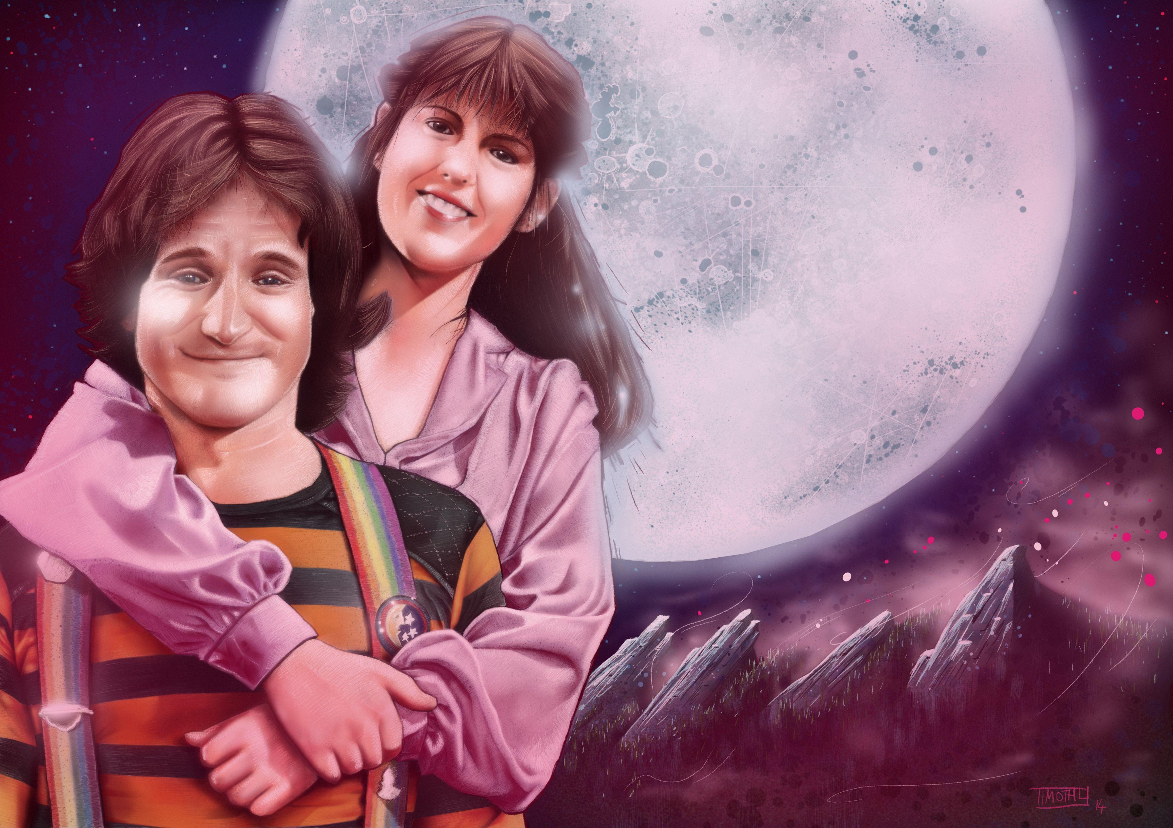 3871x2735 Mork and Mindy Wallpaper. Mork and Mindy