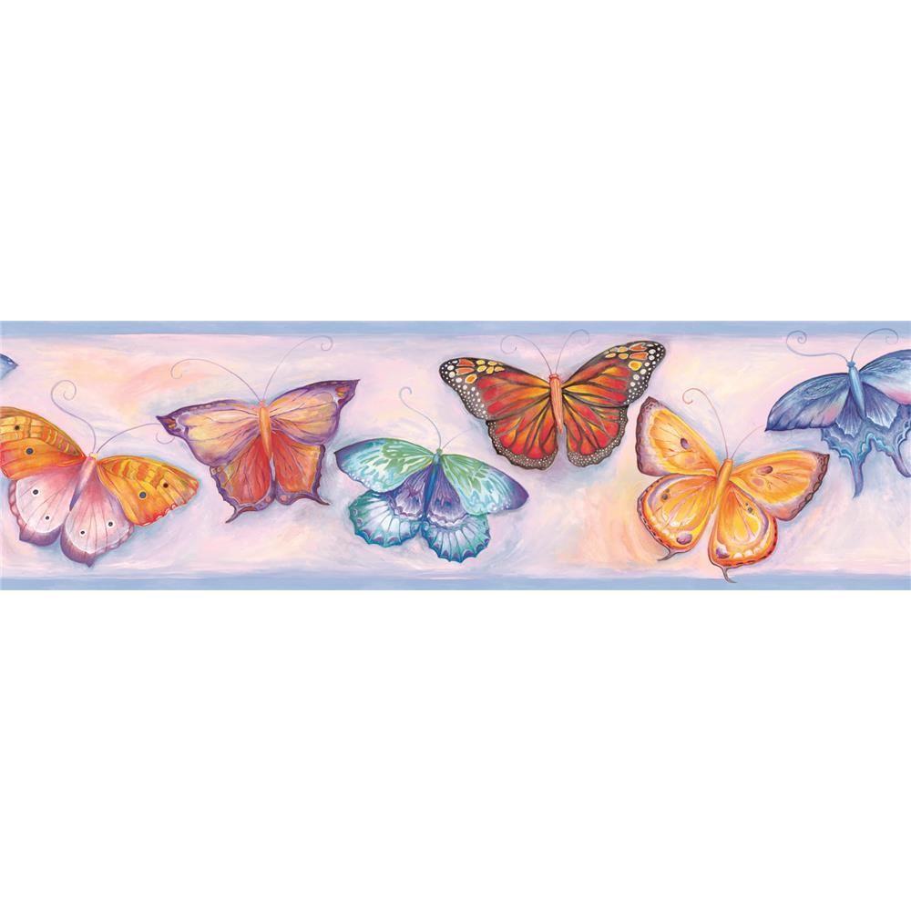 1000x1000 Brewster Bbc92141b Butterfly Border, Download