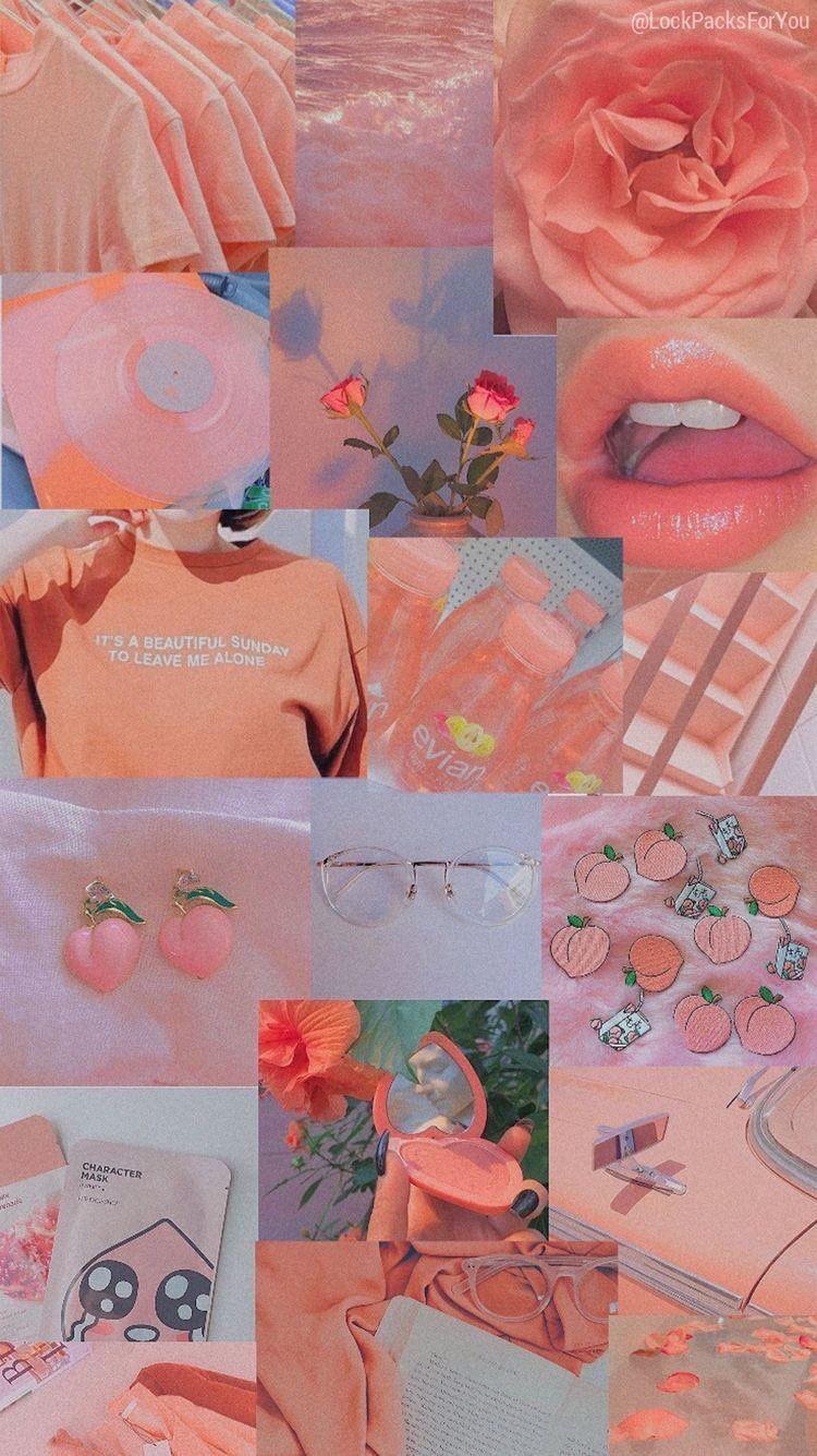 750x1335 Baddie Retro Orange Aesthetic Wallpaper