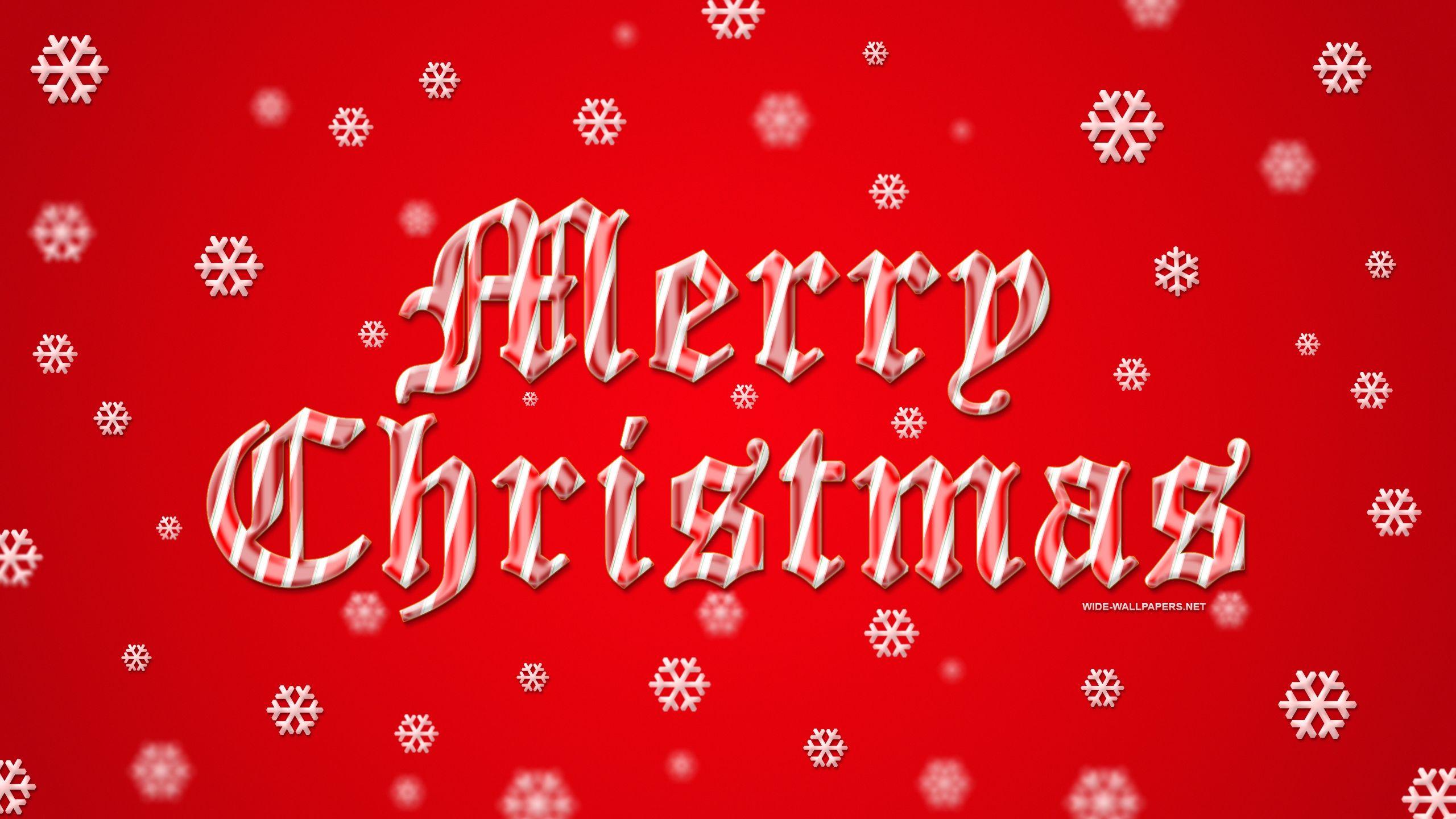 2560x1440 Merry Christmas - Candy Cane Pattern hình nền màn hình rộng. Rộng