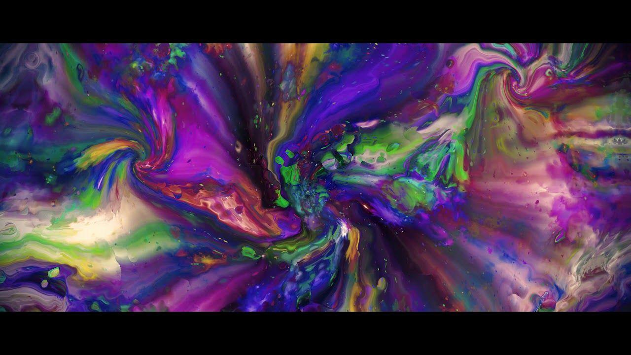 1280x720 4K Digital Paint Moving Background #AAVFX Relaxing Live