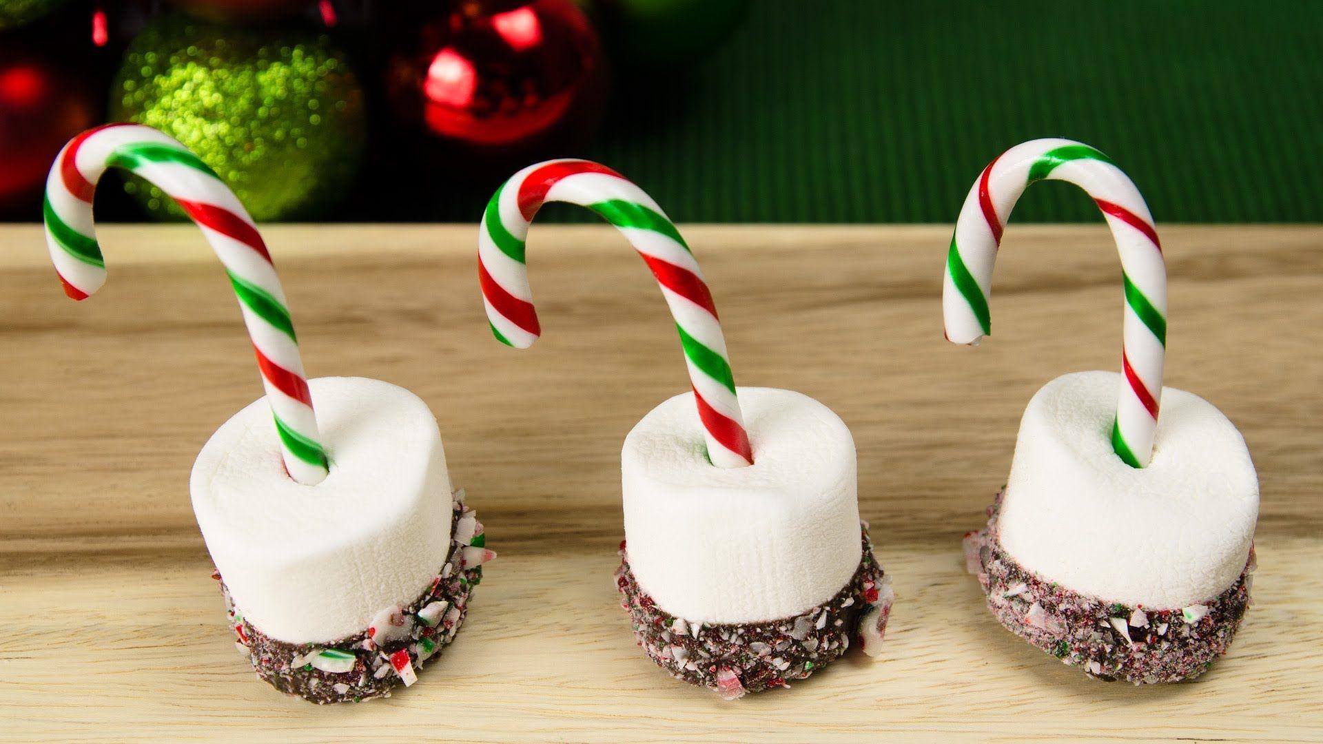 1920x1080 Candy Cane Marshmallows: No Bake Marshmallow Pops from Cookies