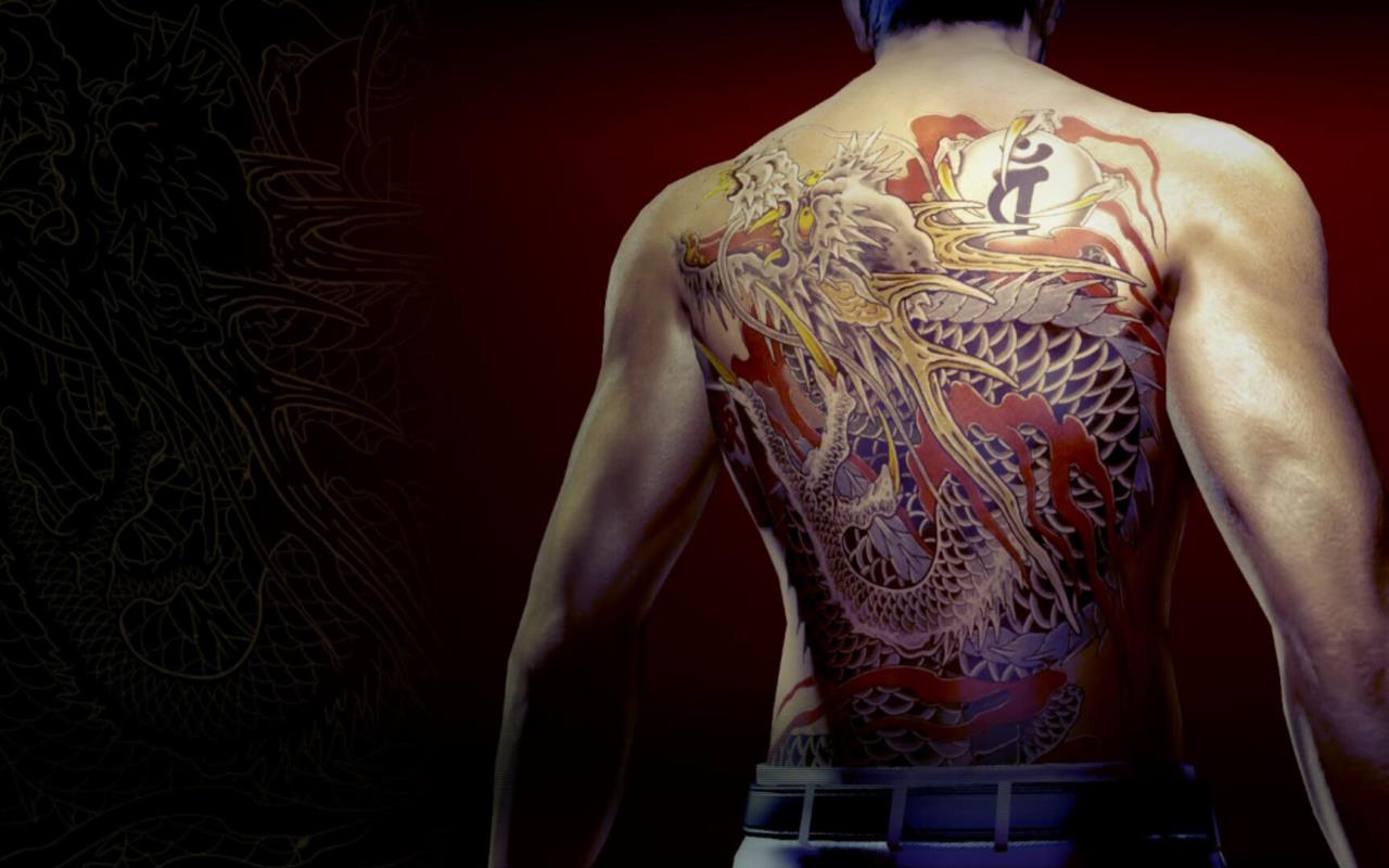 1. Kiryu Kazuma's Dragon Tattoo in Yakuza 0 - wide 4