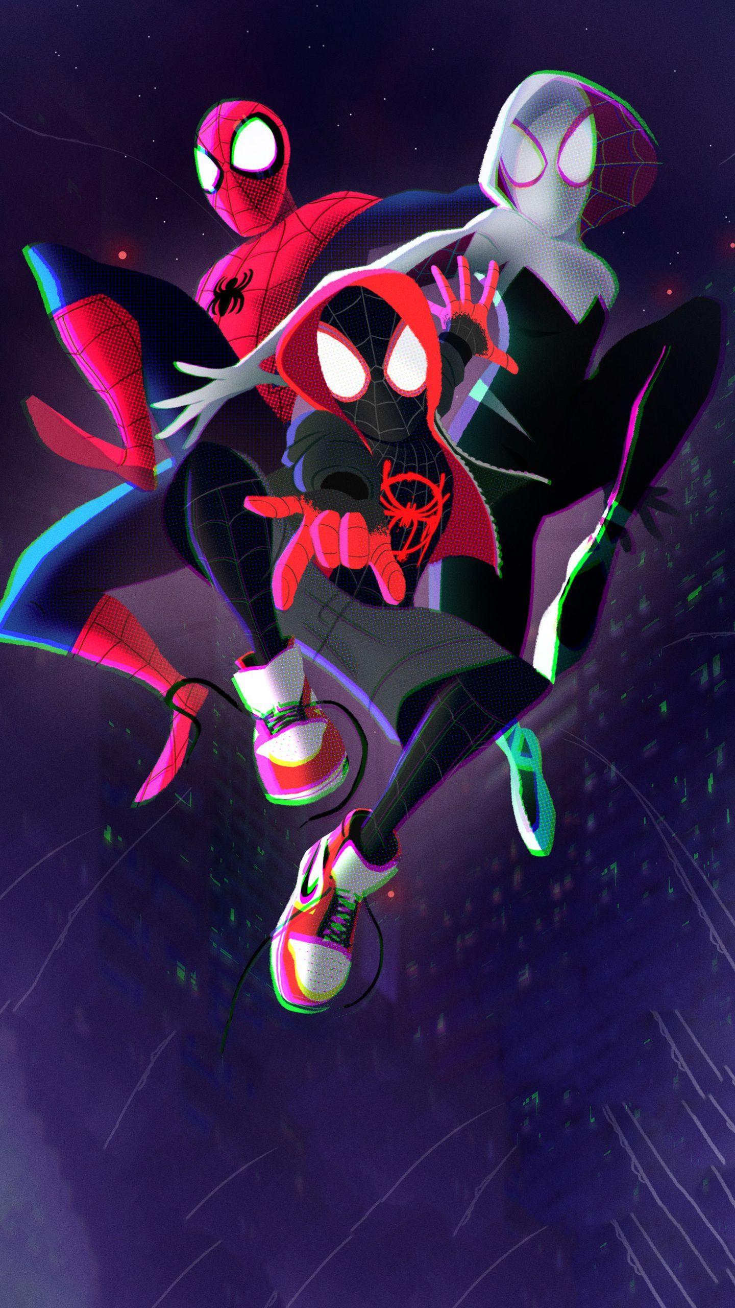 1440x2560 Free download Miles Morales image spider man into the spider