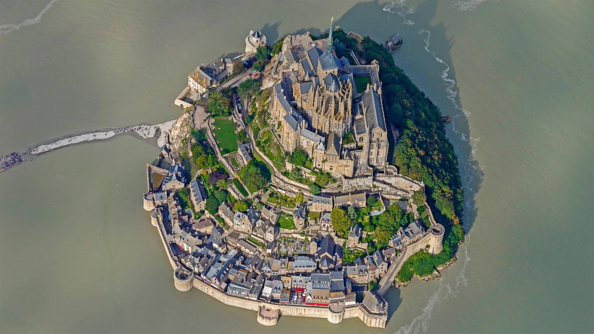 1920x1080 46.1 Kilometres To Mont Saint Michel