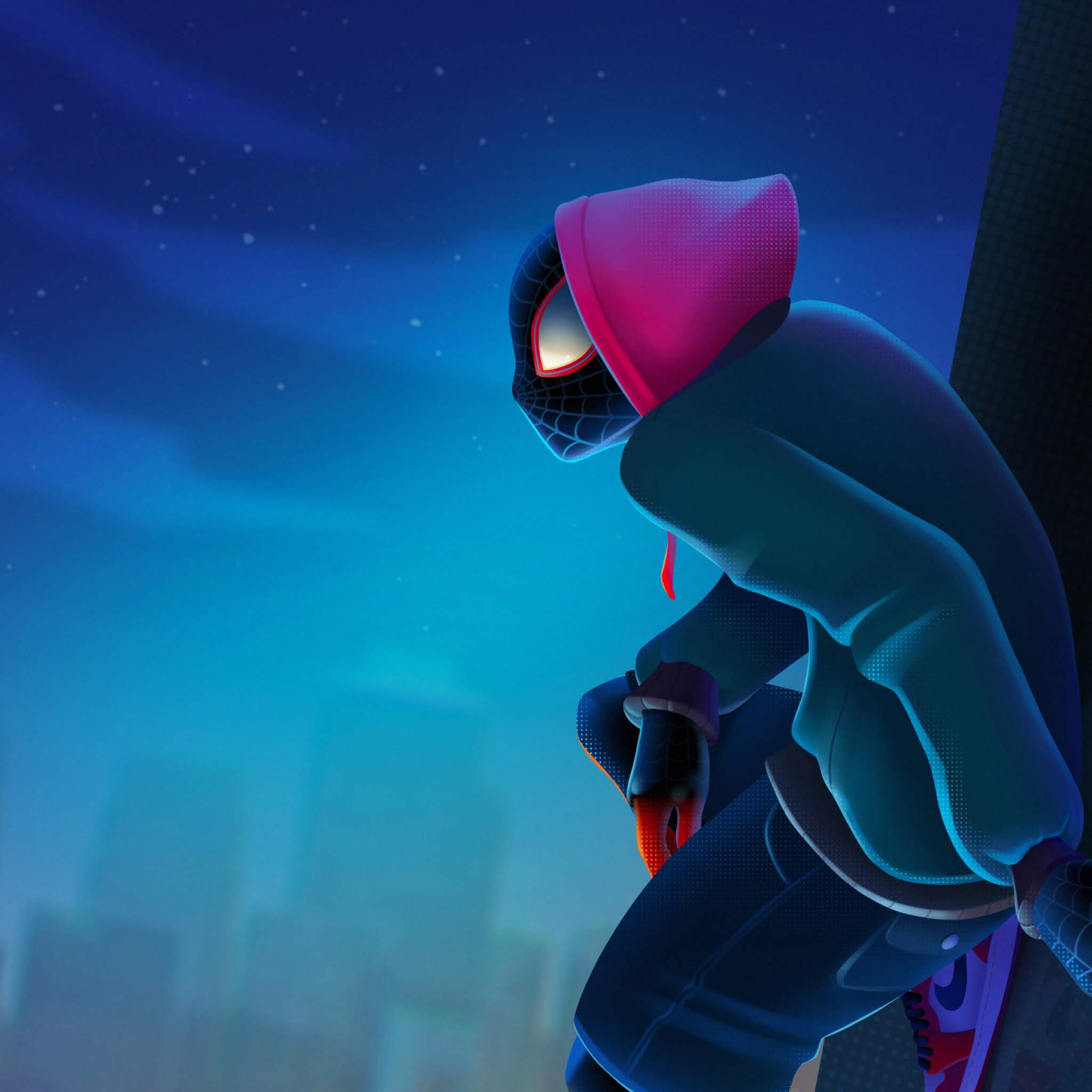 2048x2048 Miles Morales Spider Man Wallpaper