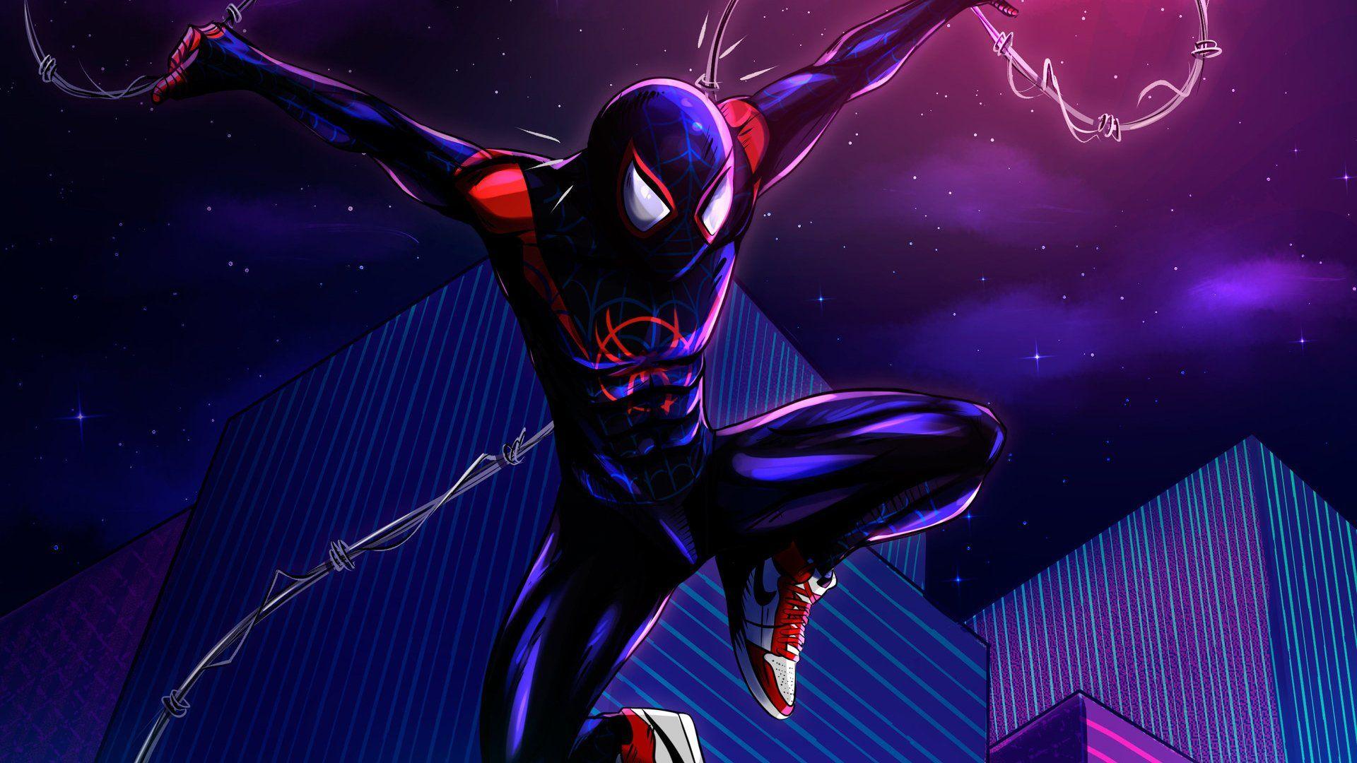 1920x1080 Miles Morales Spiderman Wallpaper HD
