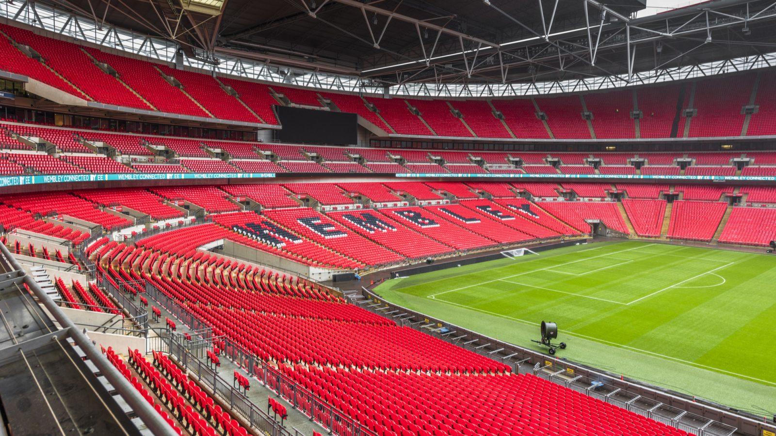 1600x900 HD Wallpaper Of The Inside Of The Wembley Stadium