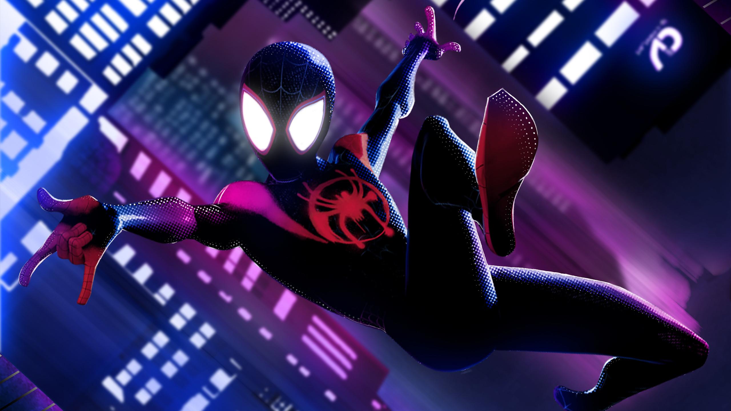 2560x1440 Miles Morales Spider Man Into The Spider Verse Wallpaper. HD
