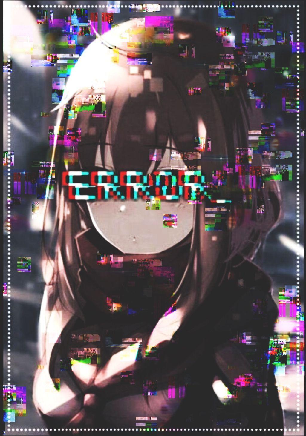 Glitch Anime Wallpapers Top Free Glitch Anime Backgrounds Wallpaperaccess