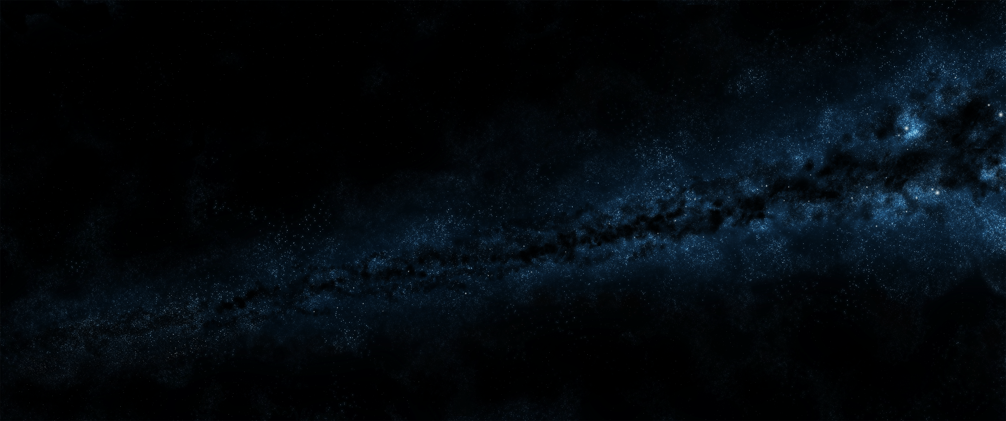 3440x1440 Blue Galaxy 21:9 [3440 x 1440]