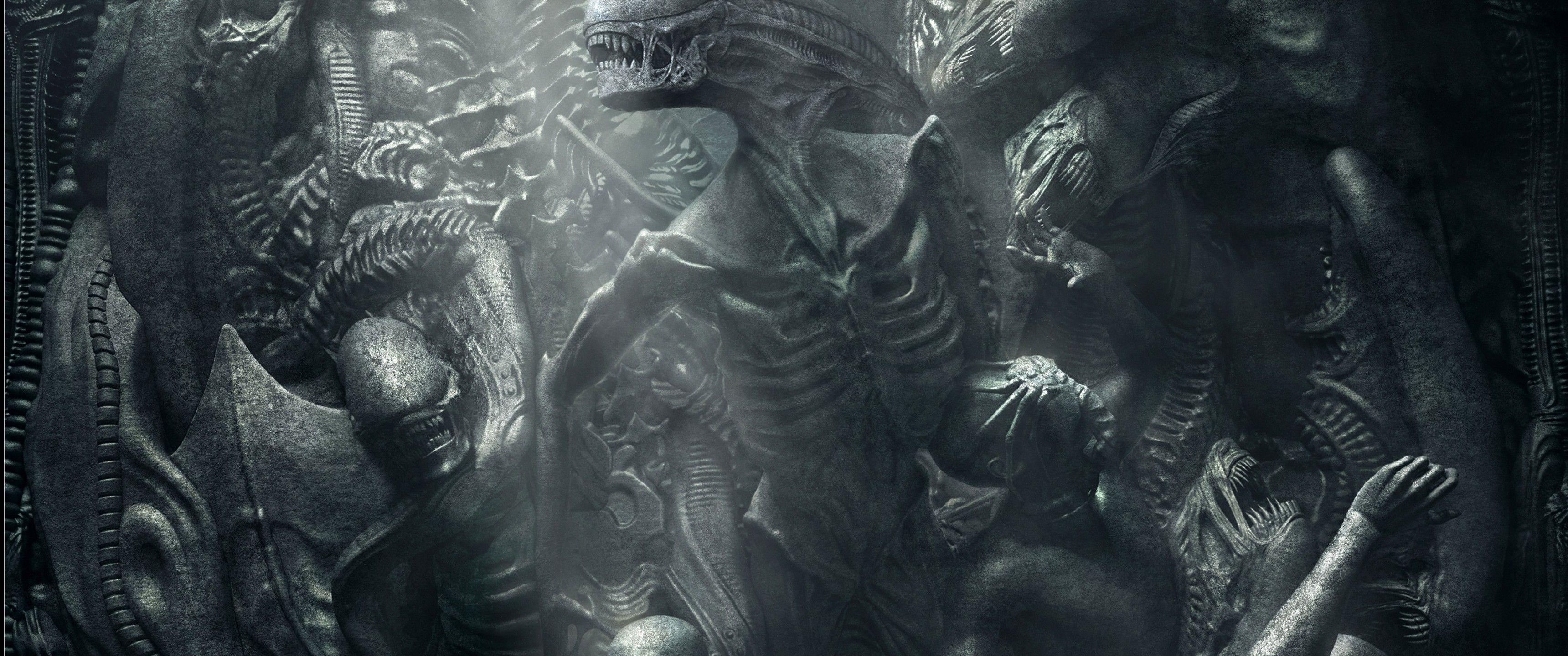 3440x1440 Download 3440x1440 Alien: Covenant, Creatures, Artwork Wallpaper