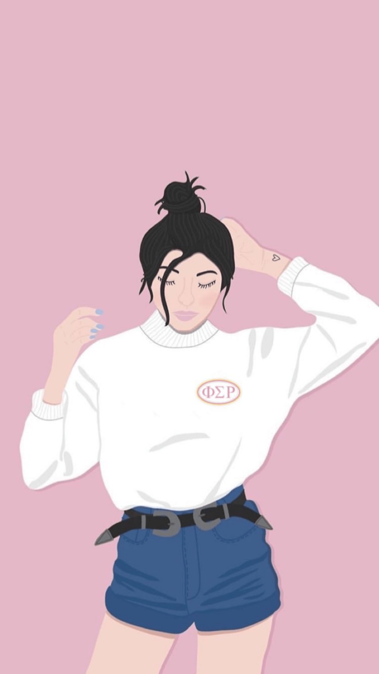 1242x2208 Tbh dope tumblr girl