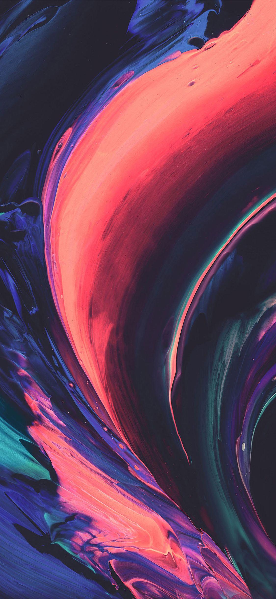 1125x2436 Htc Abstract Art Paint Pattern Wallpaper