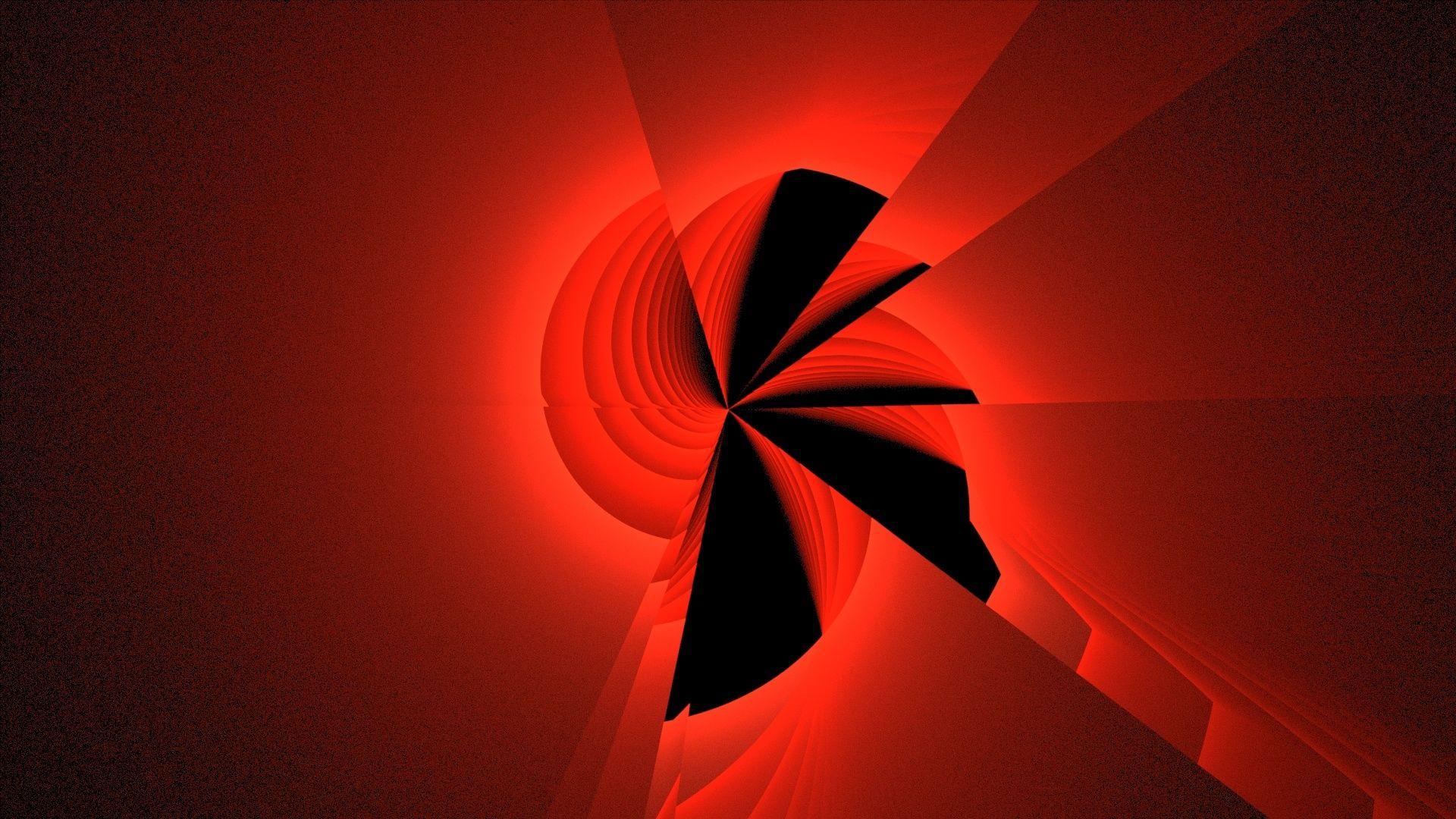 1920x1080 Download free photo of Wallpaper, fractal, red, tornado, black