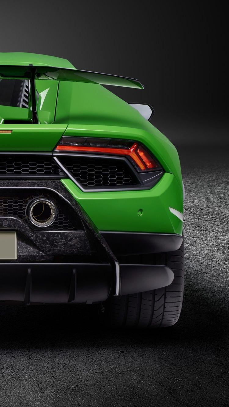 750x1334 Lamborghini Huracan Performante 2019 Rear View iPhone 6