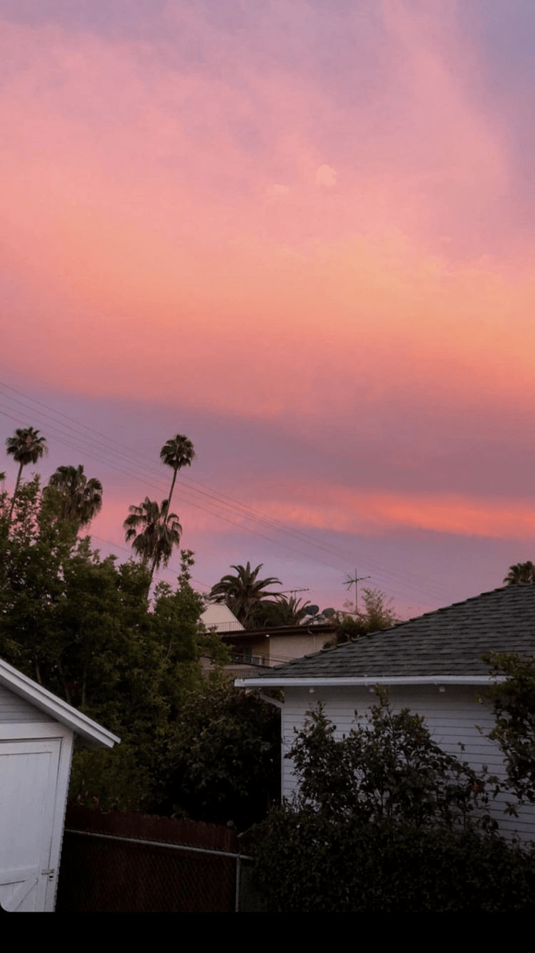 750x1334 Sunset sunrise sky city wallpaper background. Sky aesthetic