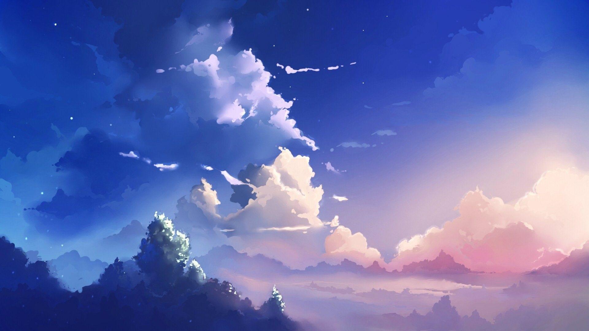 1920x1080 Aesthetic Sky HD Anime Wallpaper