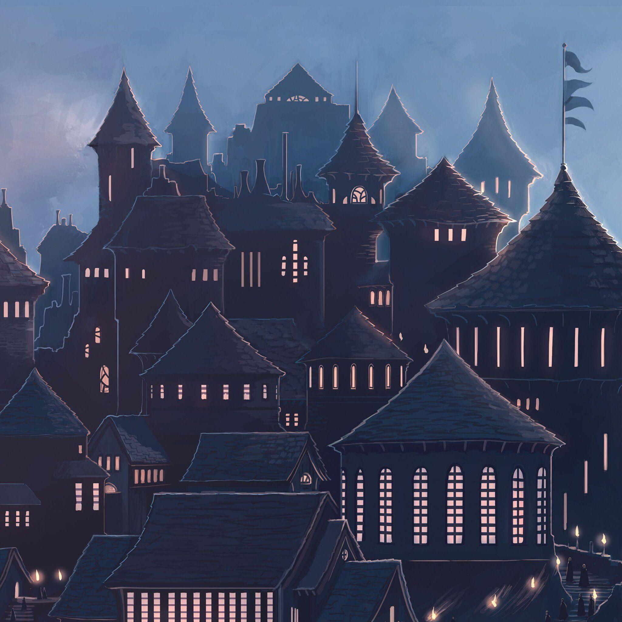 2048x2048 Hogwarts iPad Air HD 4k Wallpaper, Image, Background
