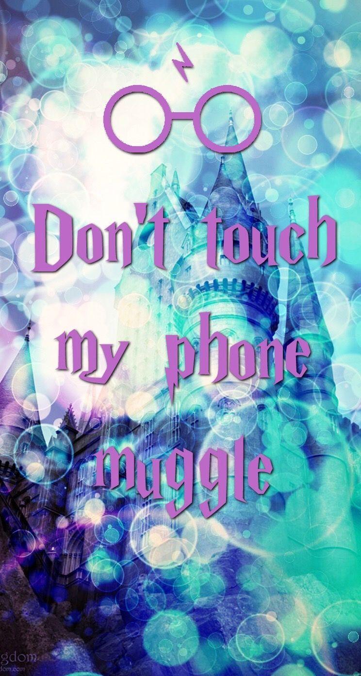 744x1392 Harry Potter IPhone 5s wallpaper. Don't touch my phone muggle