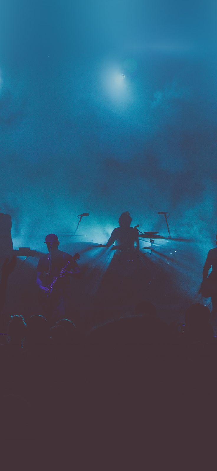 736x1593 iPhone X wallpaper : concert rock blue music nature