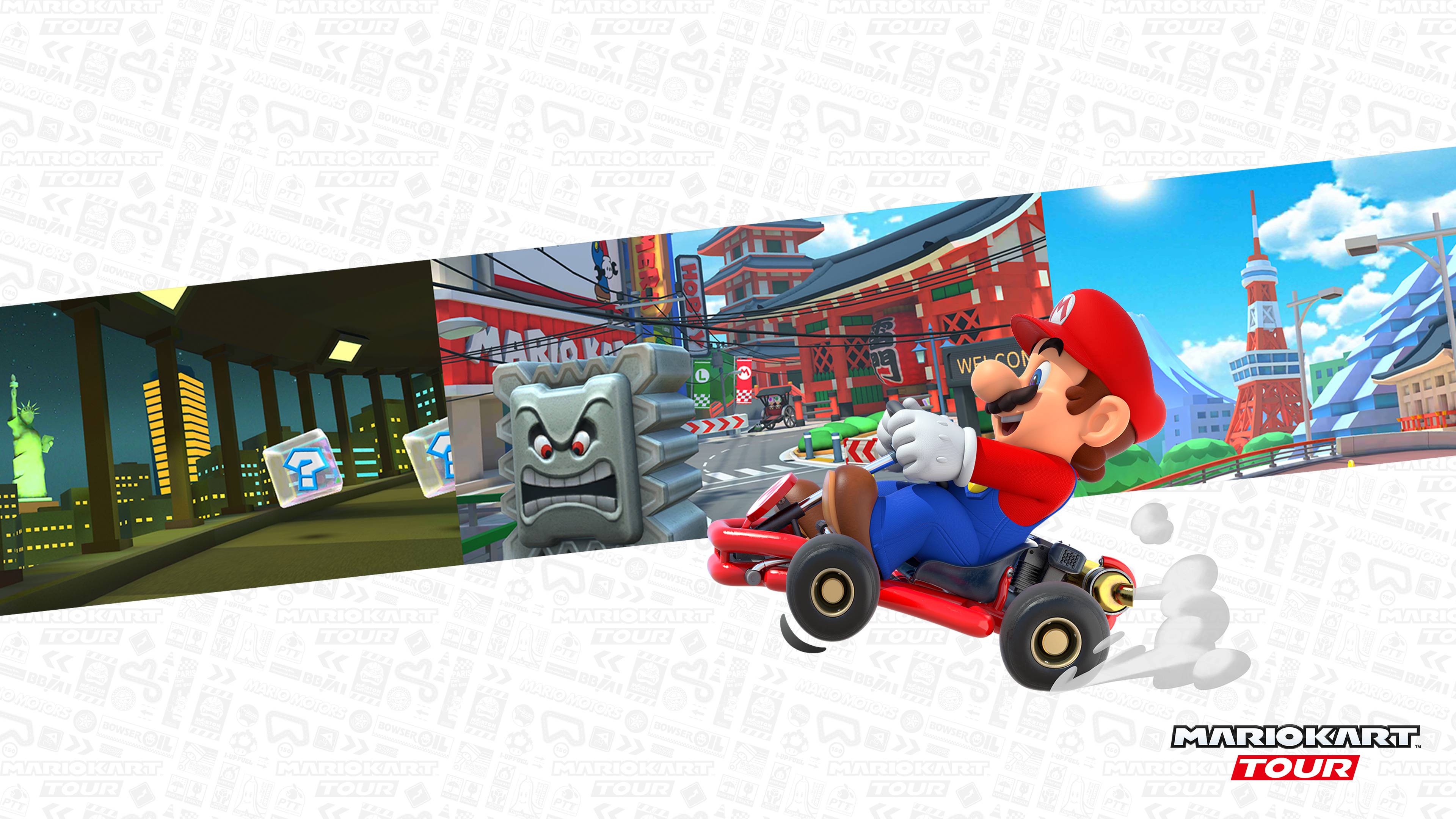 3840x2160 Mario Kart Tour Mario Wallpaper. Cat with Monocle