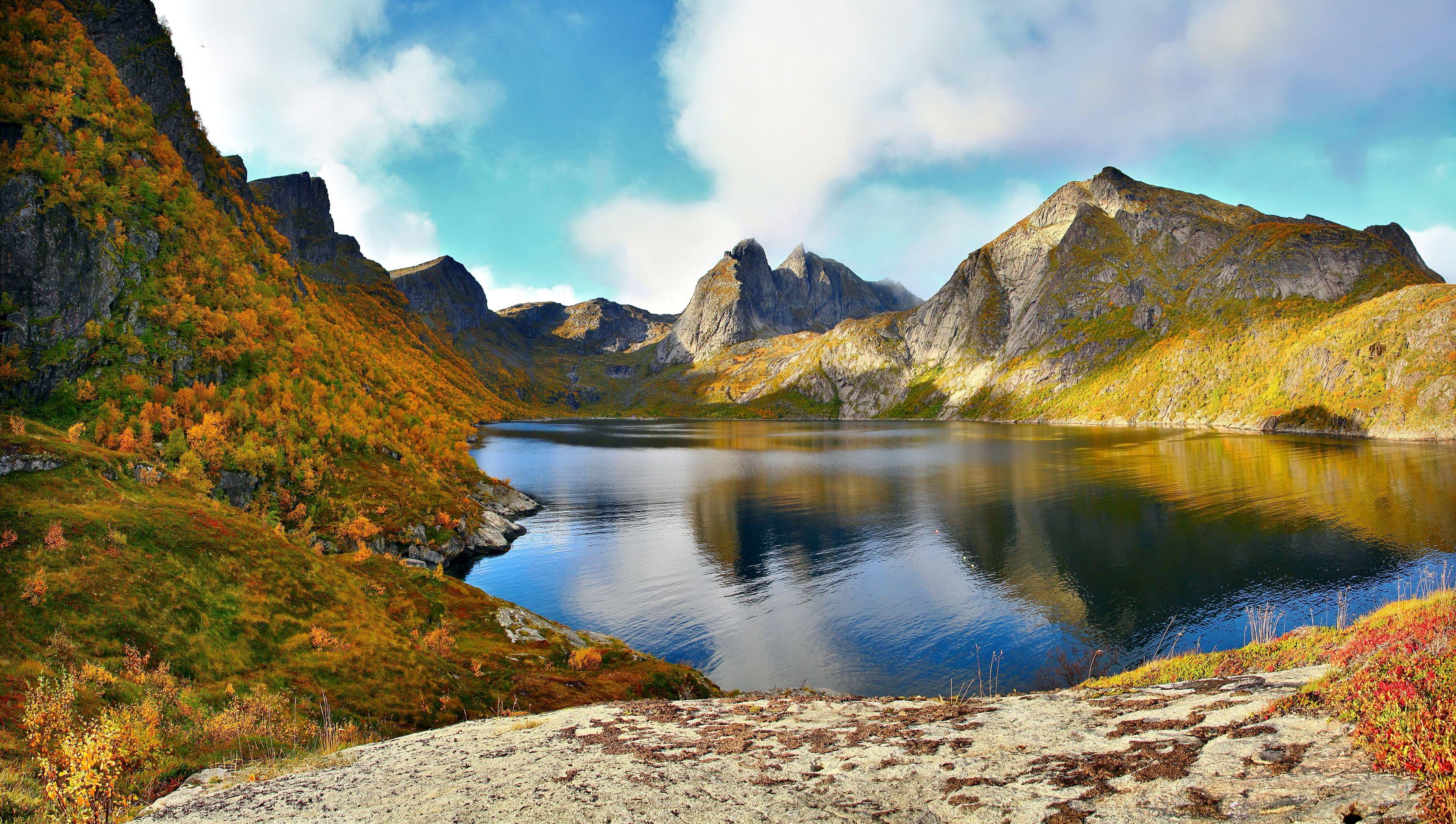3580x2025 Lofoten Archipelago Norway HD Wallpaper. Background Image