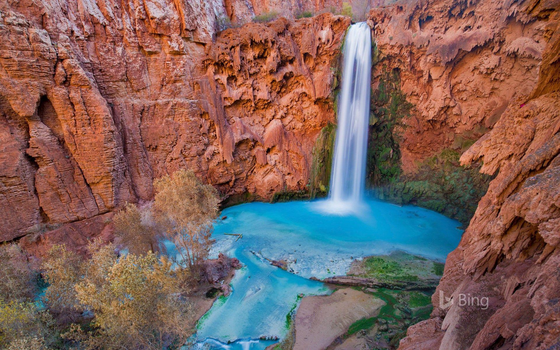 1920x1200 Mooney Falls in Havasu Canyon, Arizona